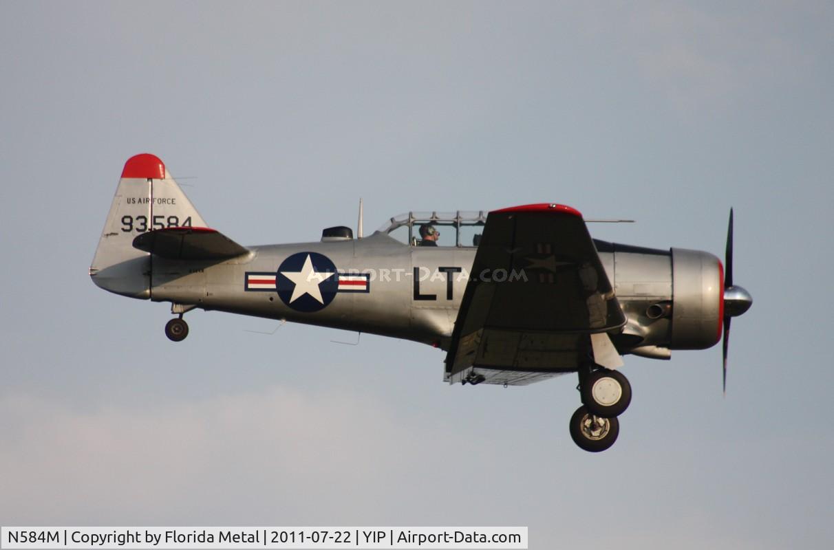N584M, 1958 North American T-6G Texan C/N 168-92, T-6G Texan