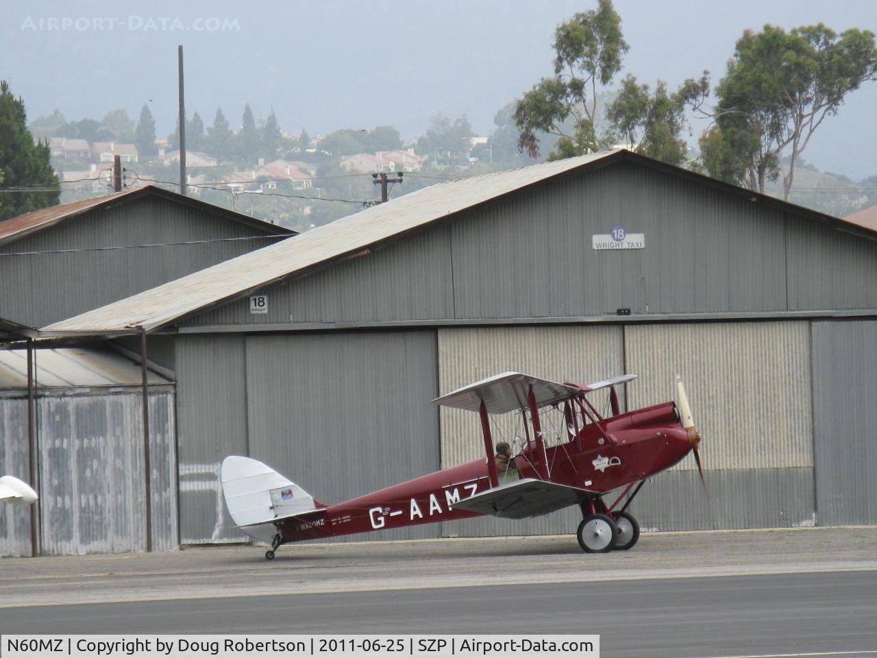 N60MZ, 1930 De Havilland DH-60G Gypsy Moth C/N 1293, 1930 DeHavilland DH.60G GIPSY MOTH, DeHavilland GIPSY II 4 cylinder inverted in-line air-cooled 120 Hp, taxi