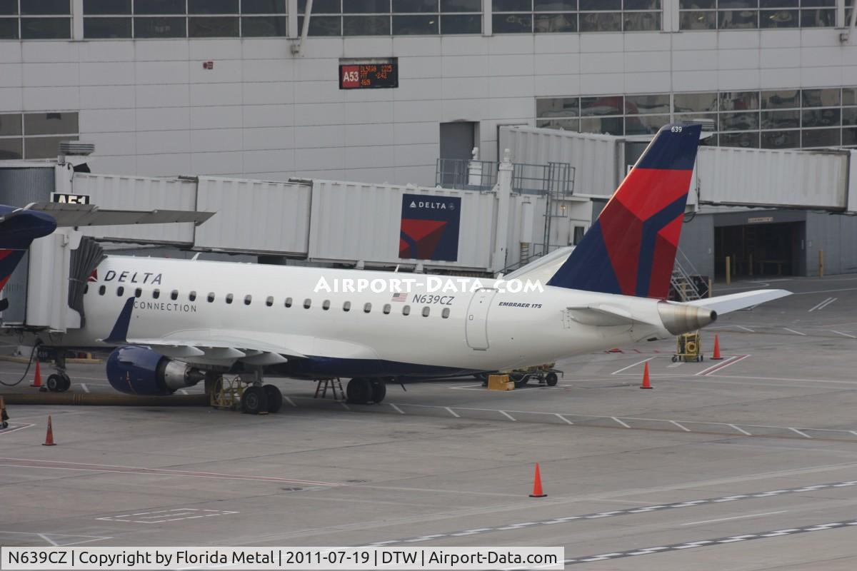 N639CZ, 2008 Embraer 175LR (ERJ-170-200LR) C/N 17000262, Compass E175
