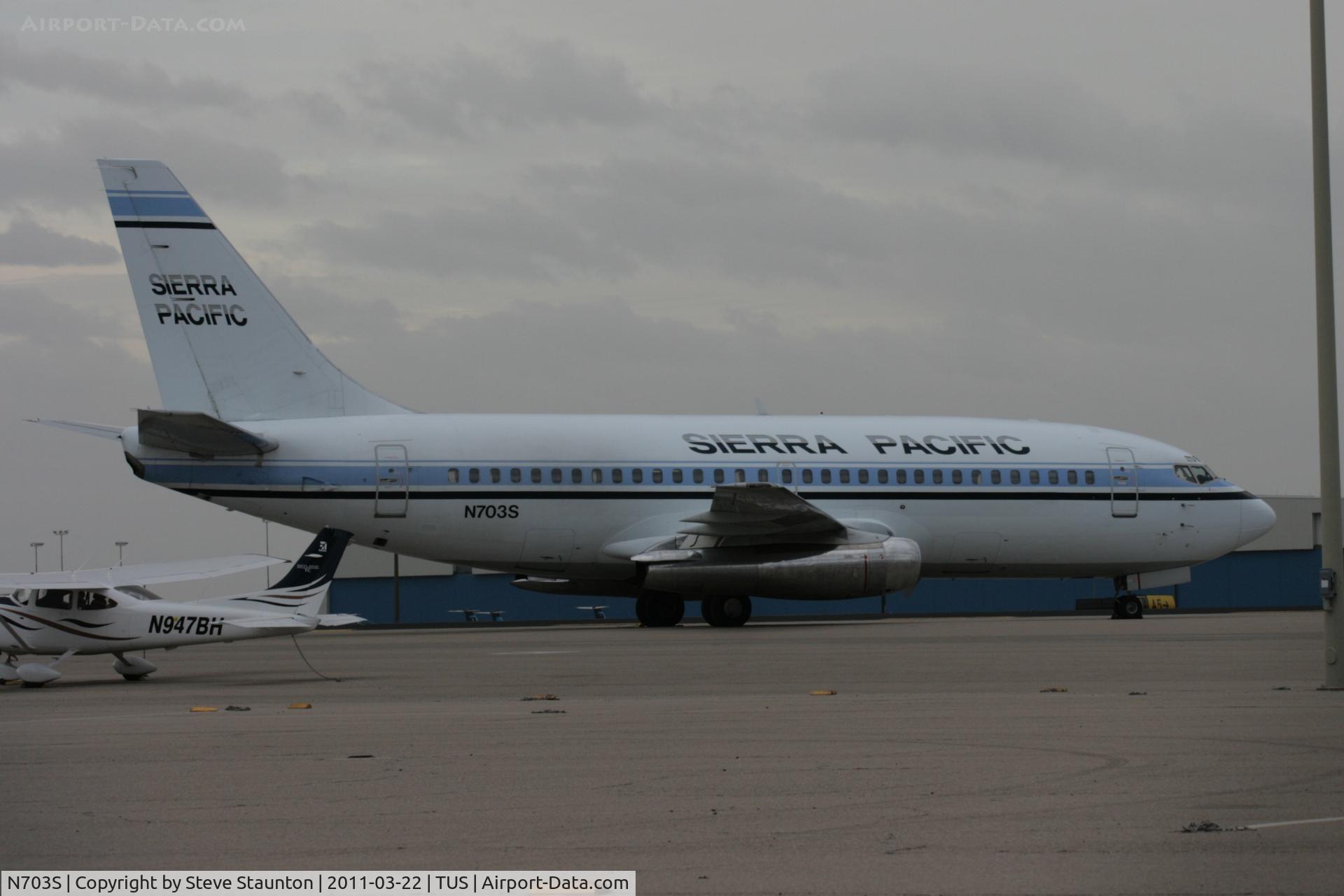 N703S, 1981 Boeing 737-2T4 C/N 22529, Taken at Tucson Airport, in March 2011 whilst on an Aeroprint Aviation tour
