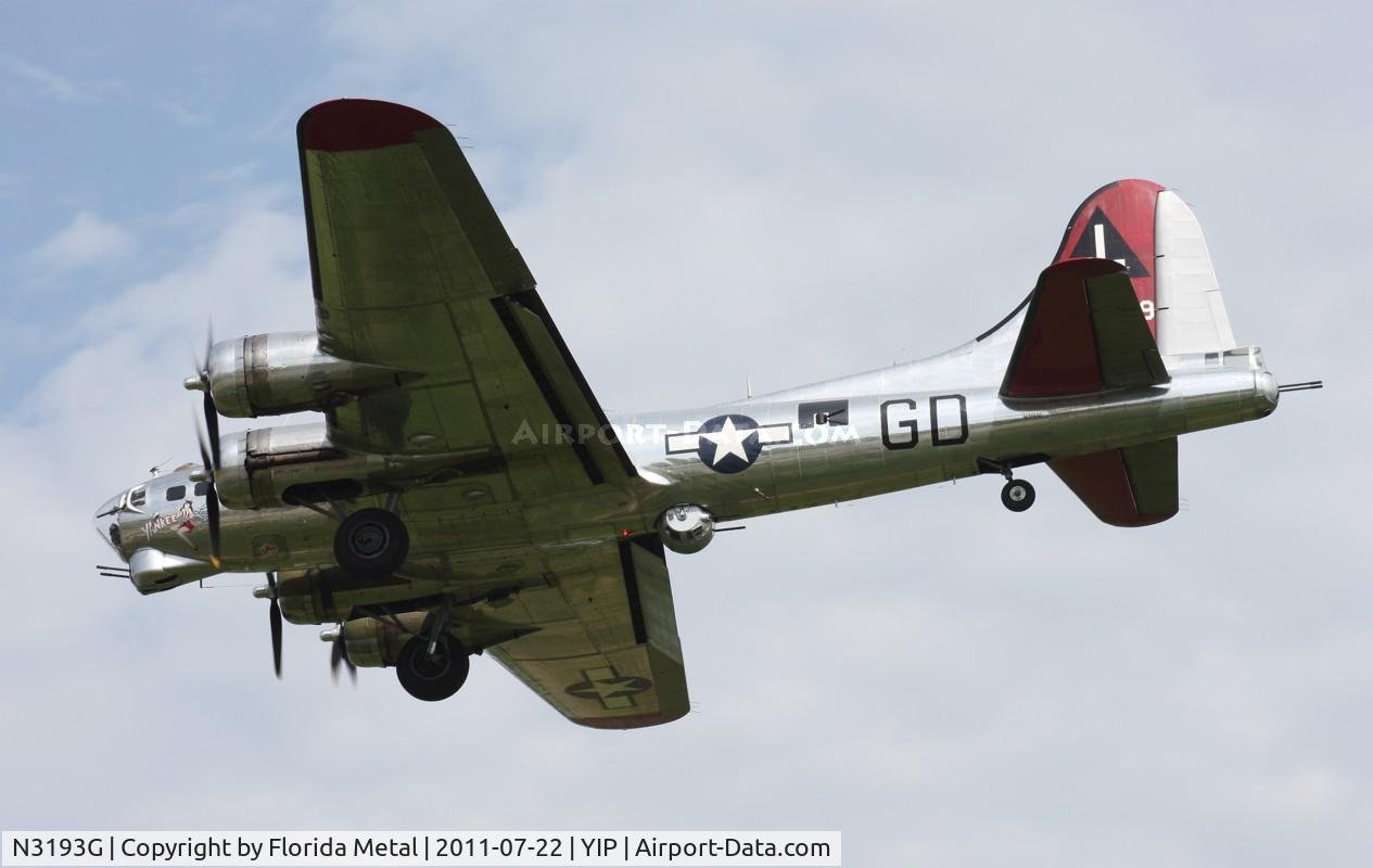 N3193G, 1944 Boeing B-17G Flying Fortress C/N 77255, Yankee Lady