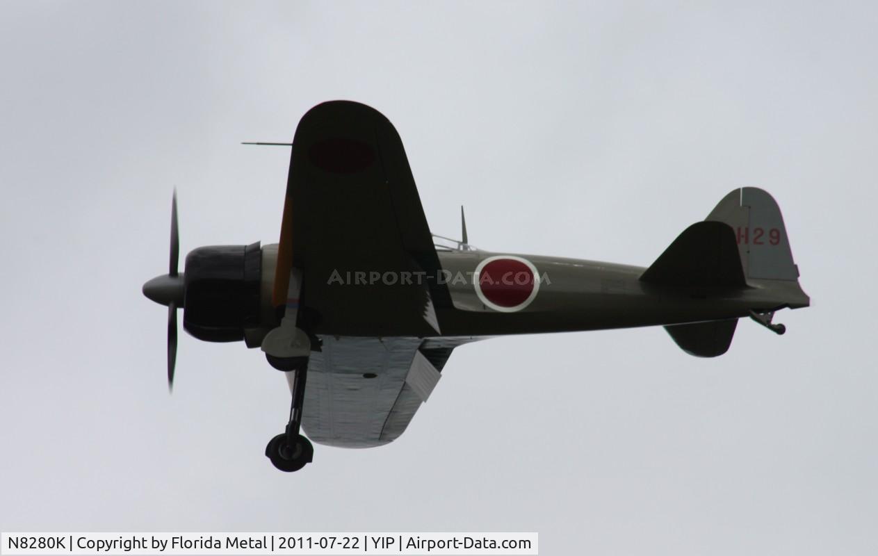 N8280K, 1941 Nakajima A6M2 Model 21 C/N 1498, Nakajima A6MS Model 21 not on floats
