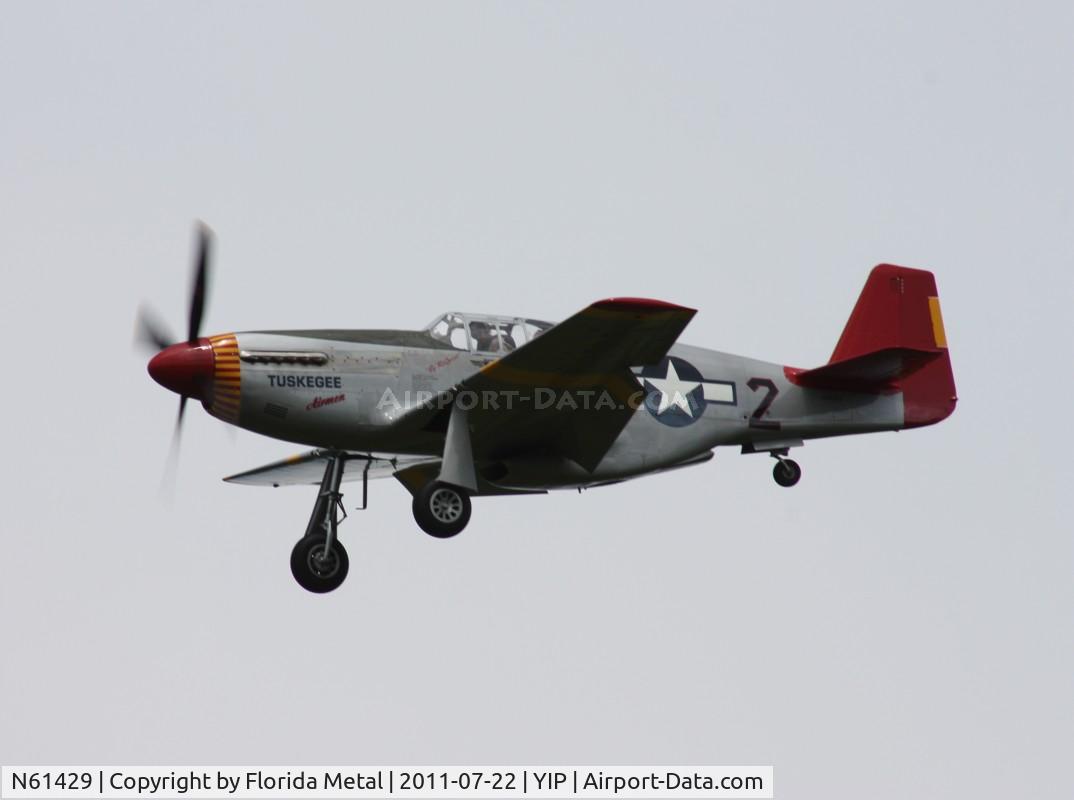 N61429, 1942 North American P-51C Mustang C/N 103-26199, Tuskeegee Airmen