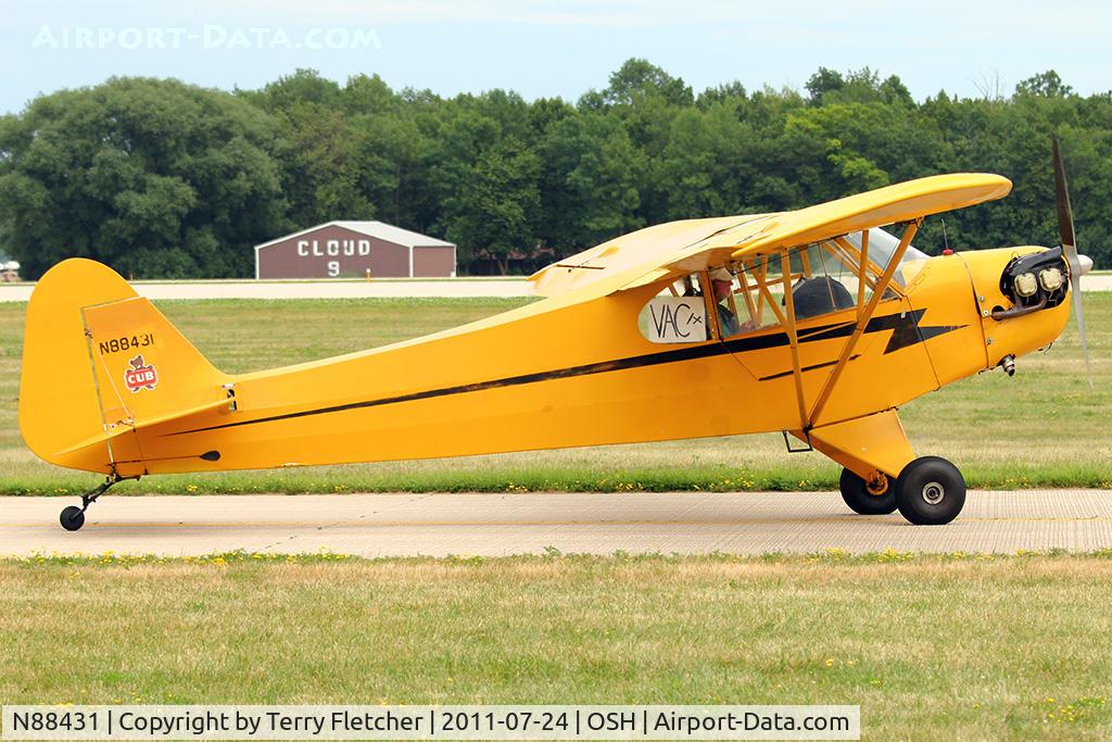 N88431, 1946 Piper J3C-65 Cub Cub C/N 16049, 1946 Piper J3C-65, c/n: 16049 at 2011 Oshkosh