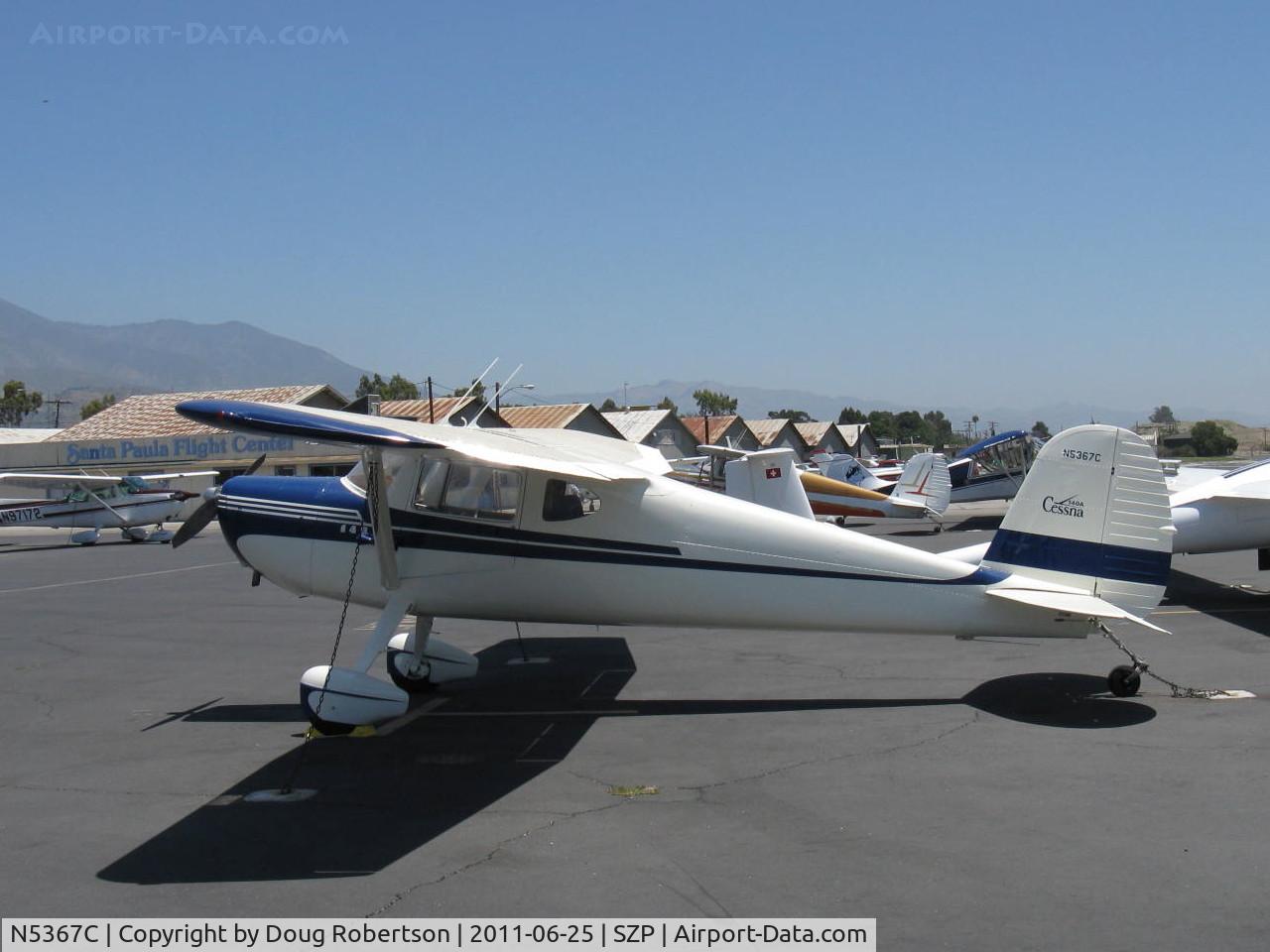 N5367C, 1950 Cessna 140A C/N 15498, 1950 Cessna 140A, Continental C90 90 Hp