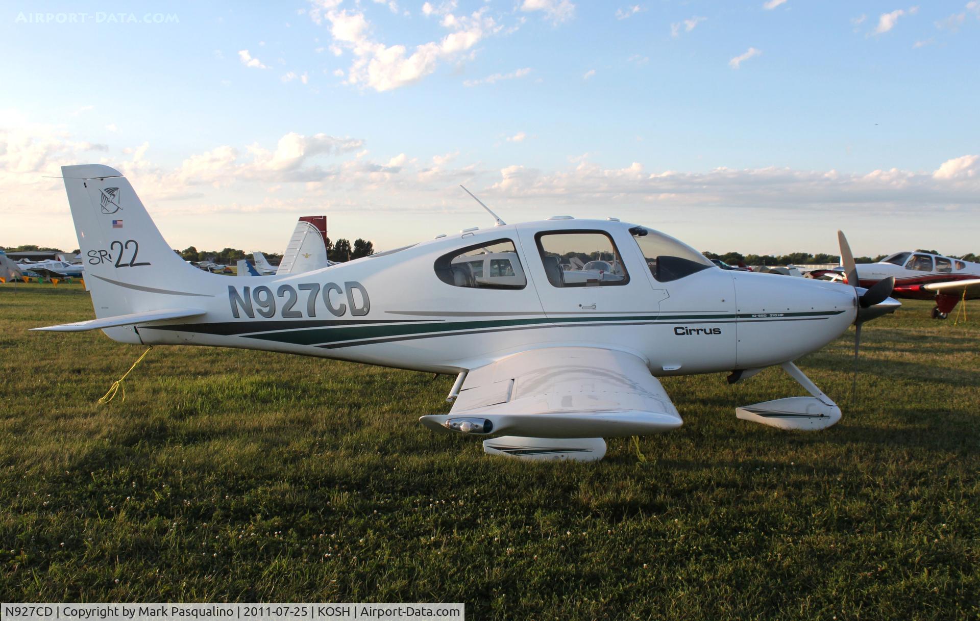 N927CD, 2002 Cirrus SR22 C/N 0227, Cirrus SR22