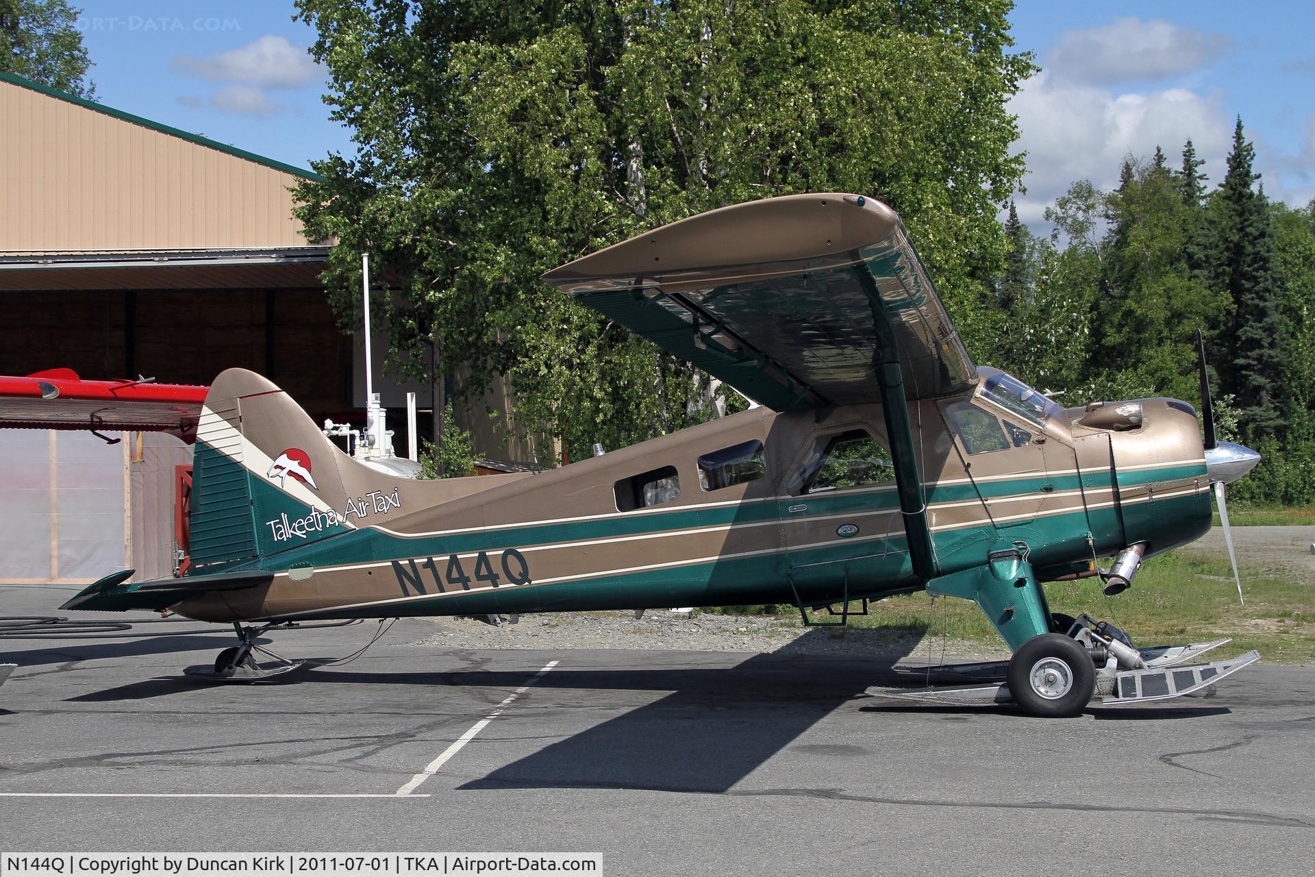 N144Q, 1961 De Havilland Canada DHC-2 Beaver Mk.1 C/N 1465, This Talkeetna Air Service Beaver is another kitted with skis