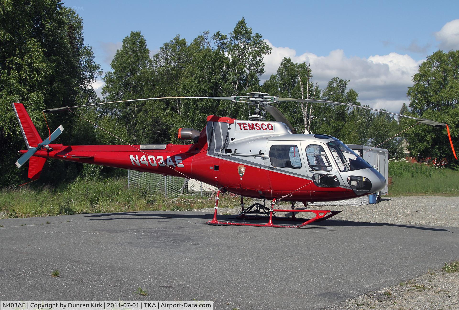 N403AE, 2000 Eurocopter AS-350B-3 Ecureuil Ecureuil C/N 3281, Temsco summer resident