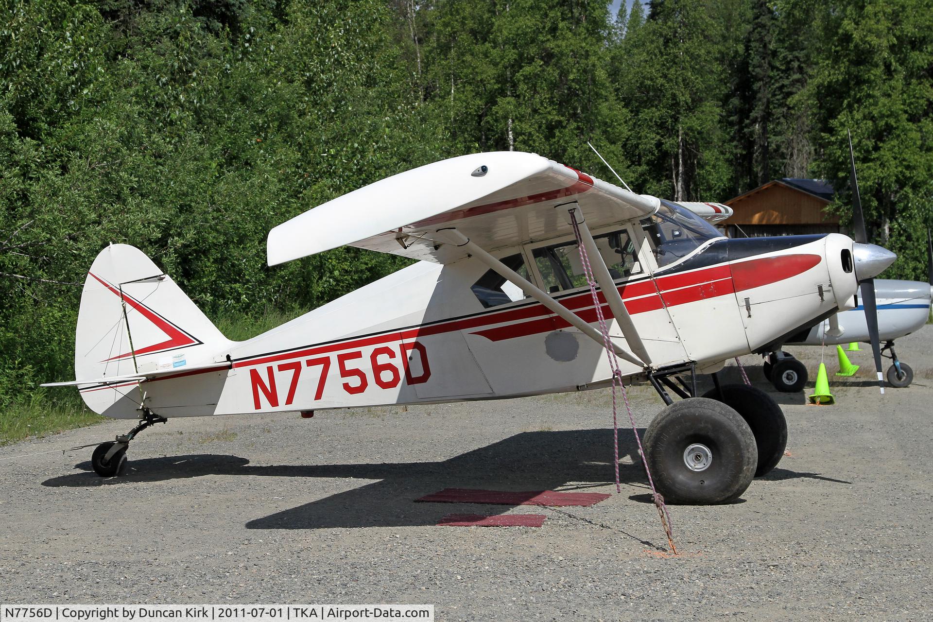 N7756D, 1957 Piper PA-22-150 Tri-Pacer C/N 22-5438, Visiting PA-22