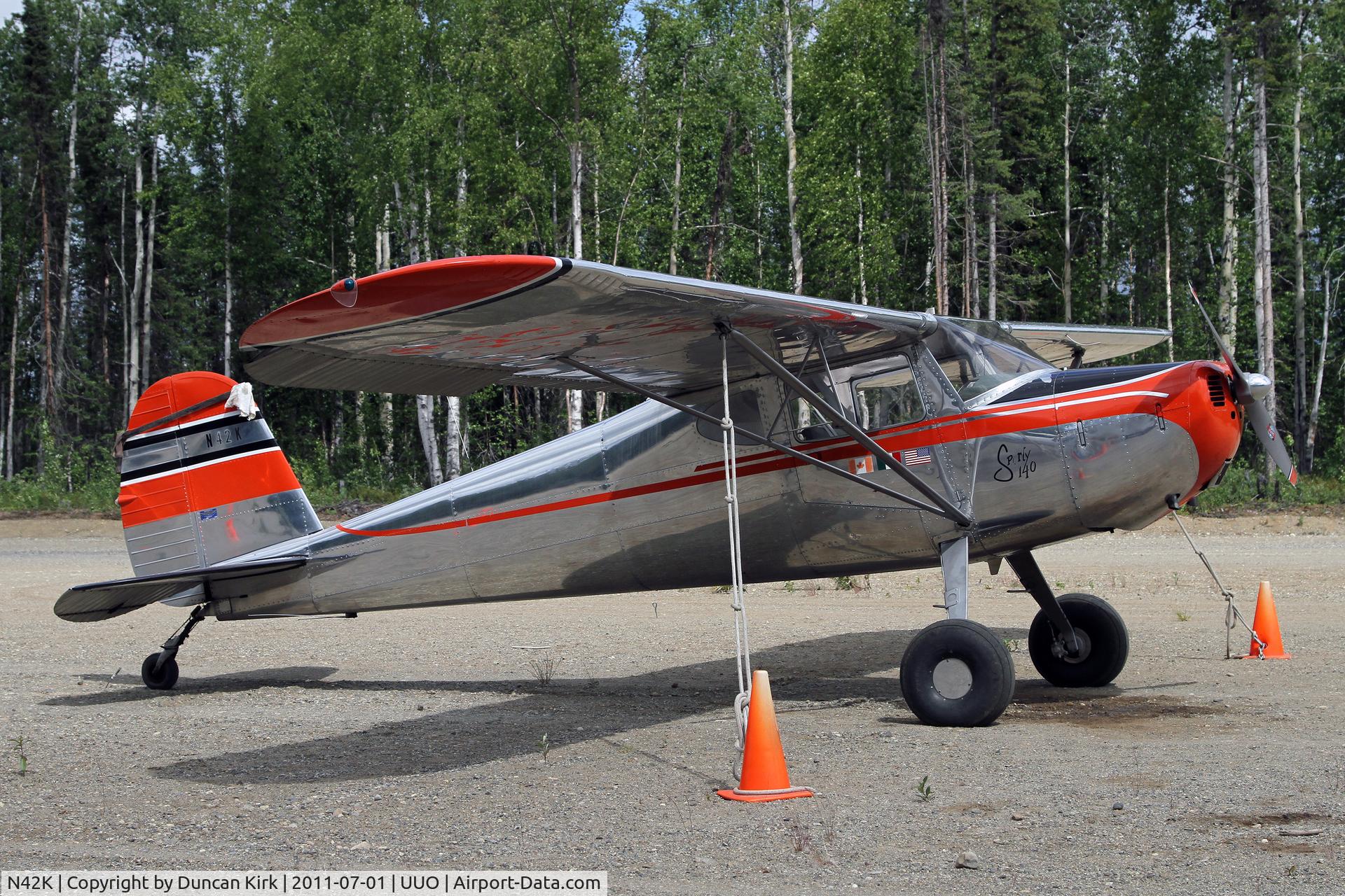 N42K, 1947 Cessna 140 C/N 12223, Polished Cessna 140