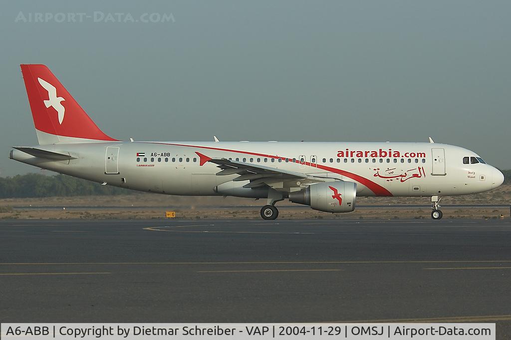 A6-ABB, 2004 Airbus A320-214 C/N 2166, Air Arabia Airbus 320