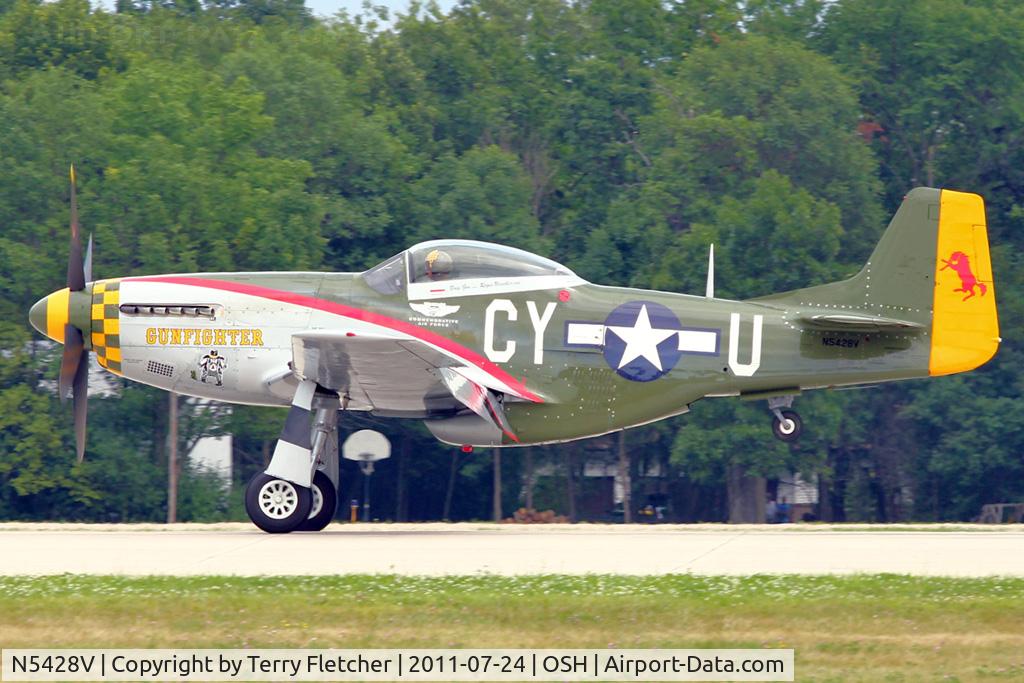 N5428V, 1944 North American P-51D Mustang C/N 122-39723, 1944 North American/aero Classics P-51D, c/n: 44-73264 at 2011 Oshkosh