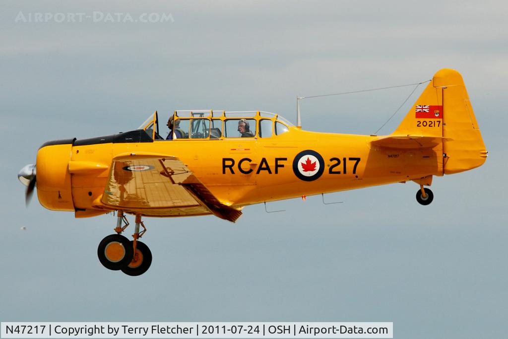 N47217, 1951 Canadian Car & Foundry Harvard MK IV C/N CCF4-8, 1951 Canadian Car & Foundry HARVARD MK IV, c/n: CCF4-8  ex CAF 20217