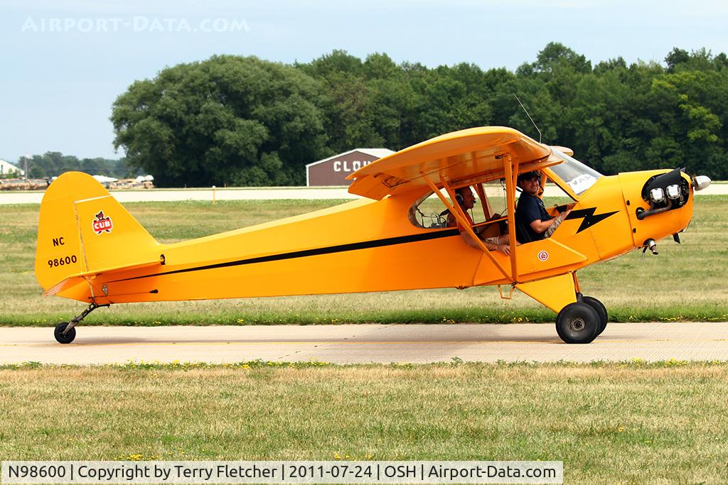N98600, 1947 Piper J3C-65 Cub Cub C/N 22739, 1947 Piper J3C-65, c/n: 22739 at 2011 Oshkosh