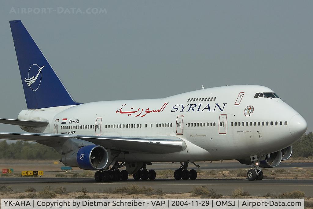 YK-AHA, 1976 Boeing 747SP-94 C/N 21174, Syrianair Boeing 747SP