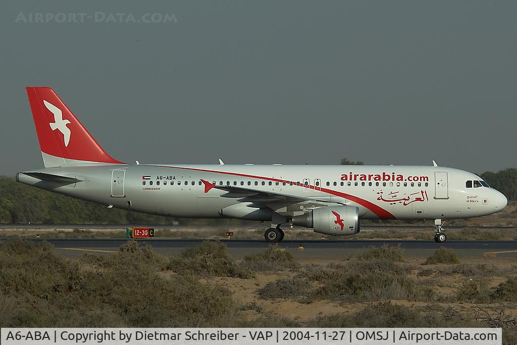 A6-ABA, 2004 Airbus A320-214 C/N 2158, Air Arabia Airbus 320