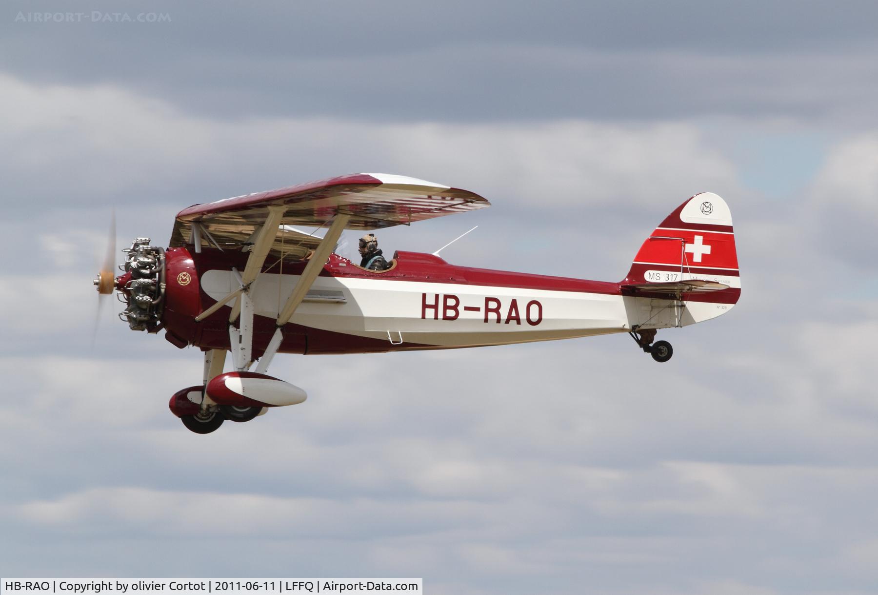 HB-RAO, 1937 Morane-Saulnier MS.317 C/N 329, Ferté Alais airshow 2011 ; Morane Saulnier anniversary