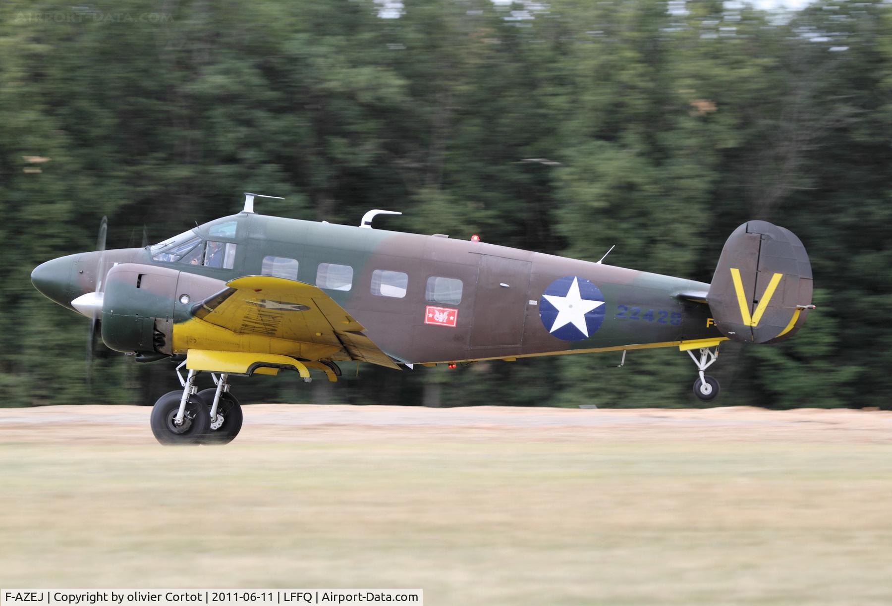 F-AZEJ, 1958 Beech E18S C/N BA-359, Ferté Alais 2011