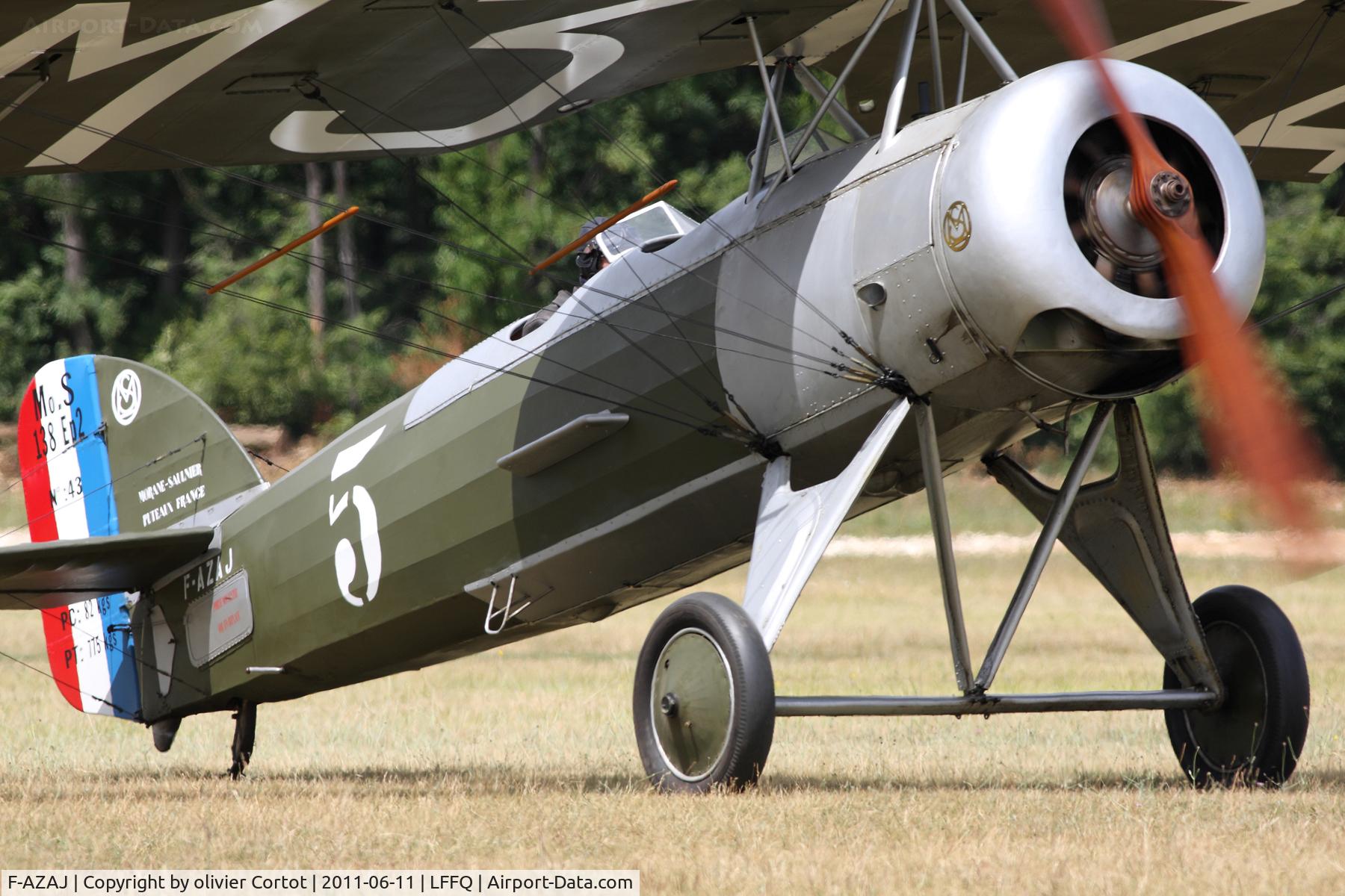 F-AZAJ, 1927 Morane-Saulnier MS-138EP-2 C/N 3220/138, Morane close up view