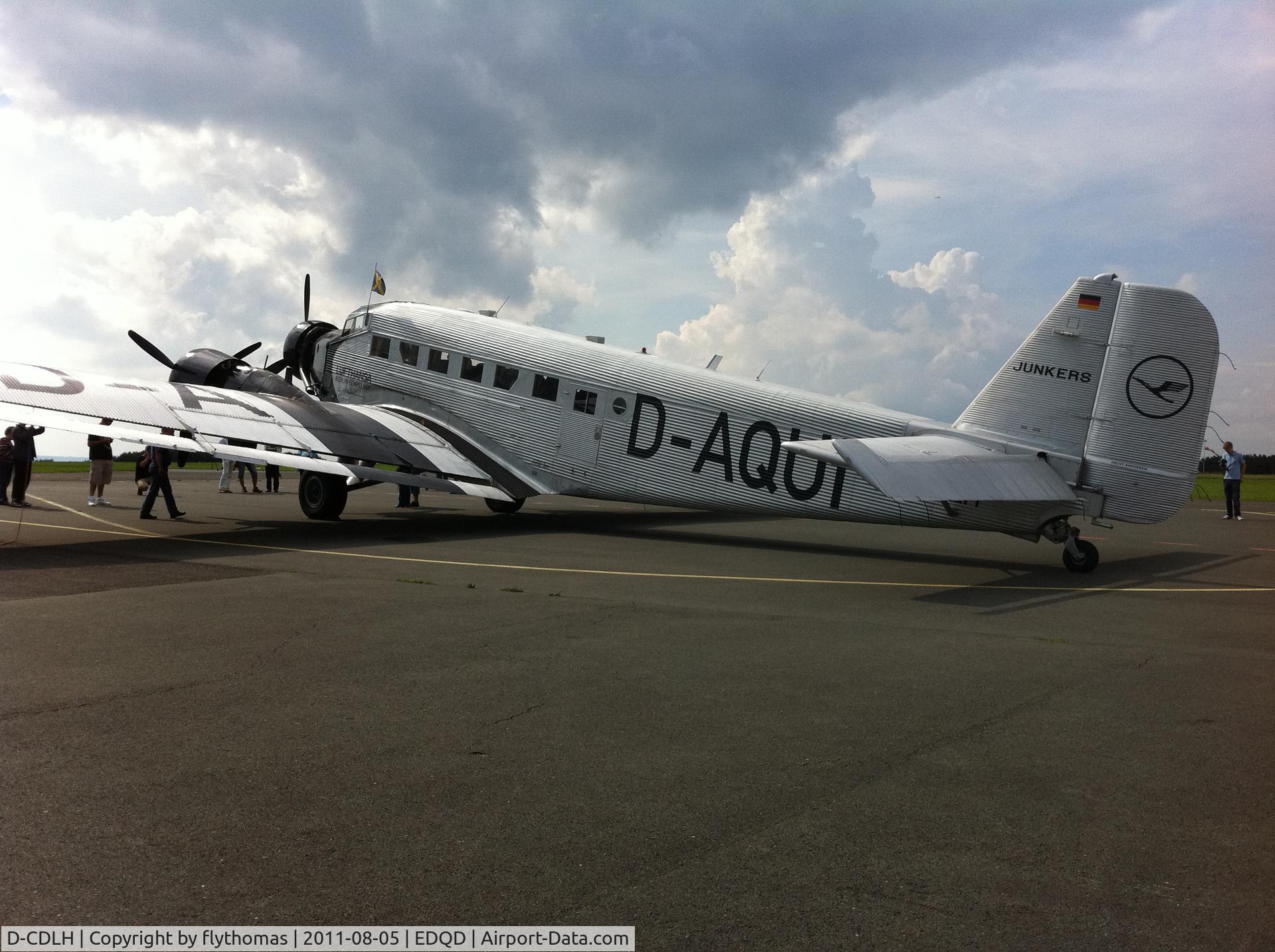 D-CDLH, 1936 Junkers Ju-52/3m C/N 130714, Ju-52 Flughafen Bayreuth