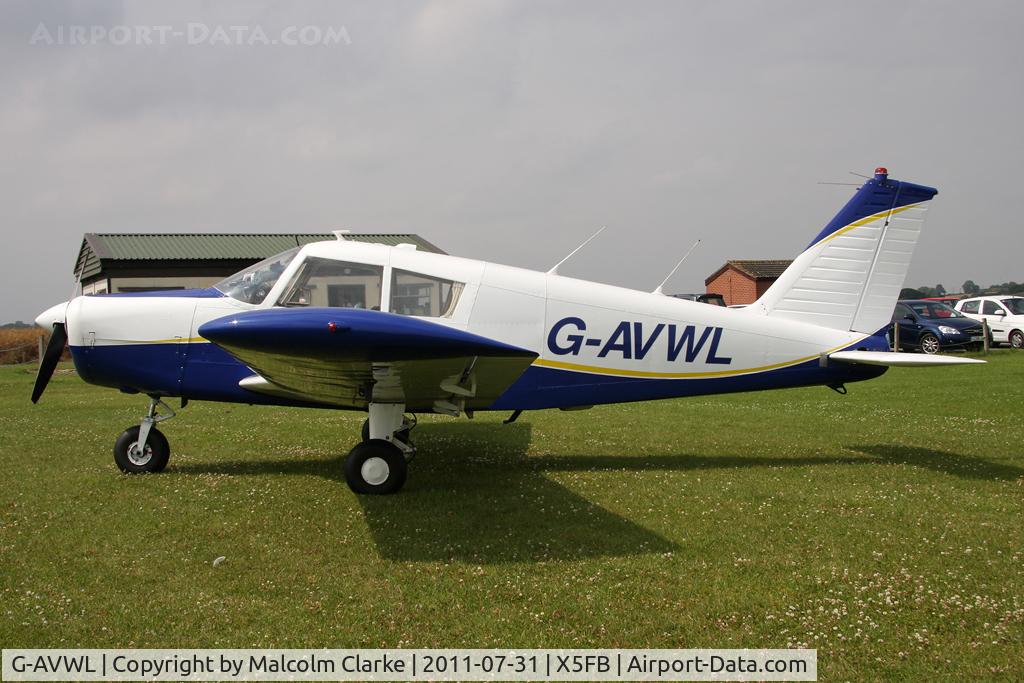G-AVWL, 1967 Piper PA-28-140 Cherokee C/N 28-24000, Piper PA-28-140 Cherokee at Fishburn Airfield, July 2011.
