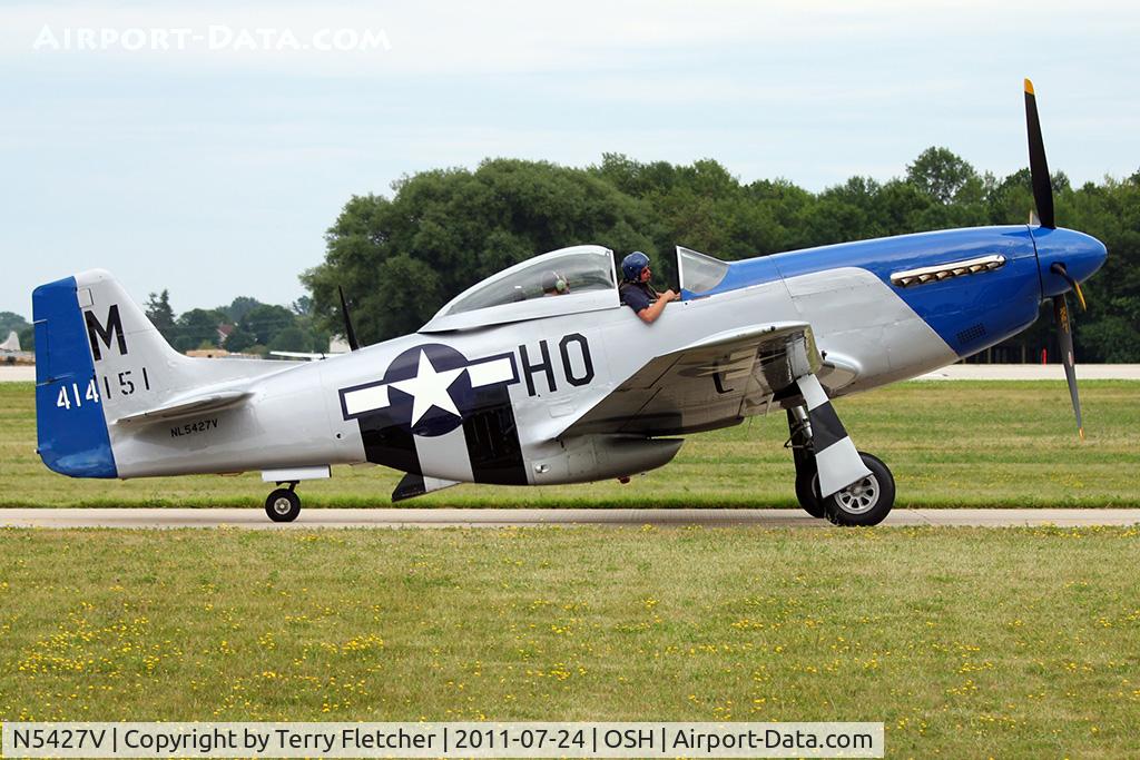 N5427V, 1944 North American F-51D Mustang C/N 44-72942, 1944 North American F-51D, c/n: 44-72942 at 2011 Oshkosh