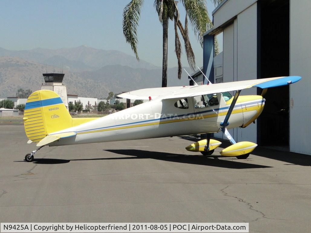 N9425A, 1949 Cessna 140A C/N 15246, Parked near Nostalia Air