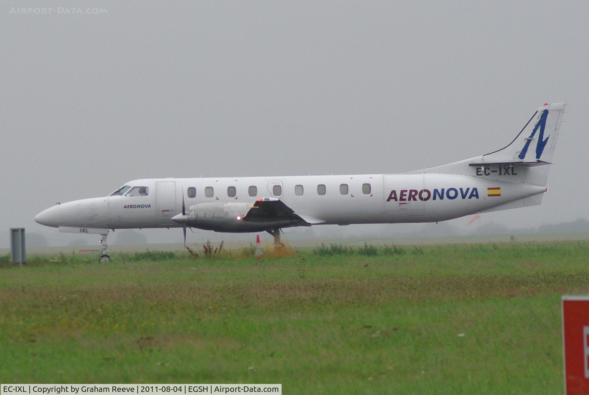 EC-IXL, 1987 Swearingen SA-226T Metro III C/N AC-689, About to depart.