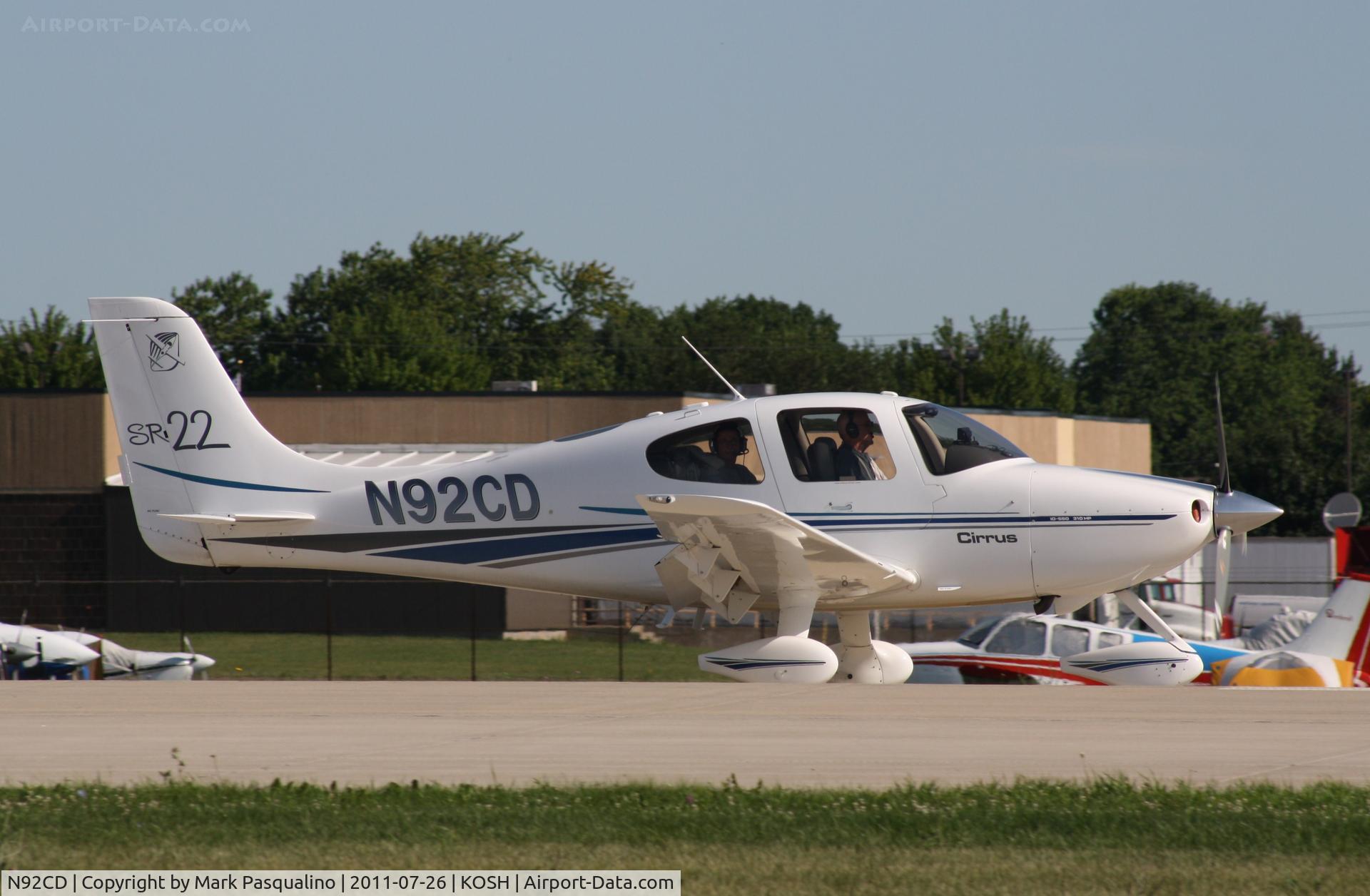 N92CD, 2002 Cirrus SR22 C/N 0299, Cirrus SR22