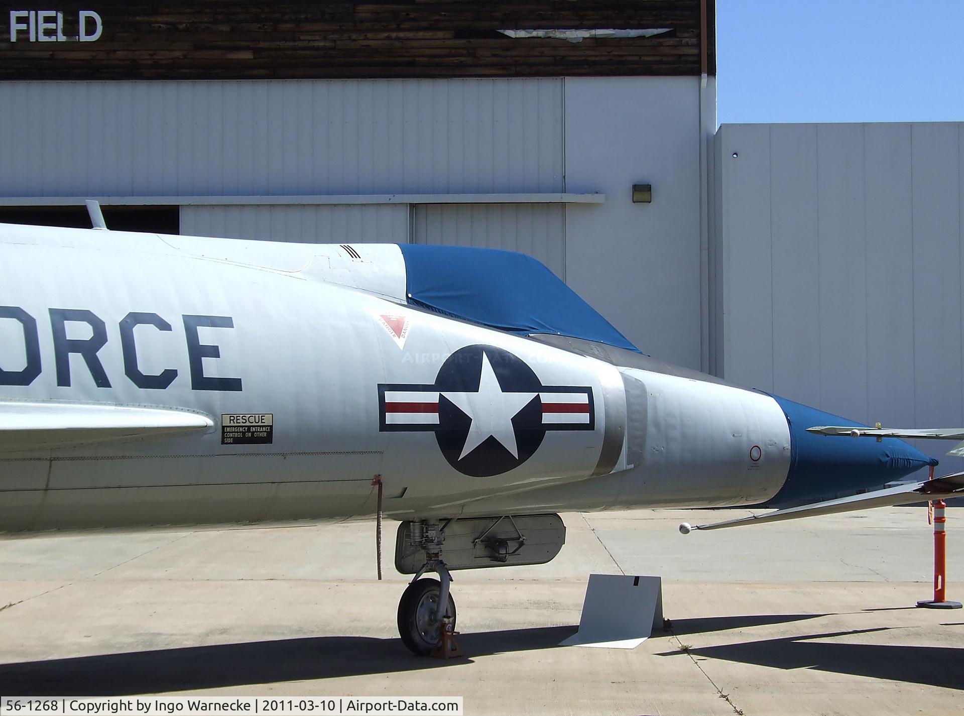 56-1268, 1956 Convair F-102A Delta Dagger C/N Not found 56-1268, Convair F-102A Delta Dagger at the San Diego Air & Space Museum's Gillespie Field Annex, El Cajon CA