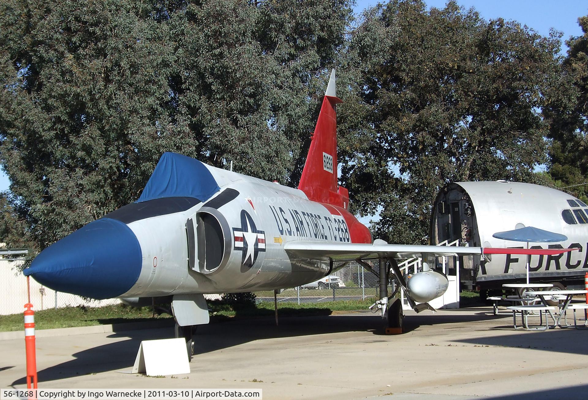 56-1268, 1956 Convair F-102A Delta Dagger C/N 8-10-485, Convair F-102A Delta Dagger at the San Diego Air & Space Museum's Gillespie Field Annex, El Cajon CA