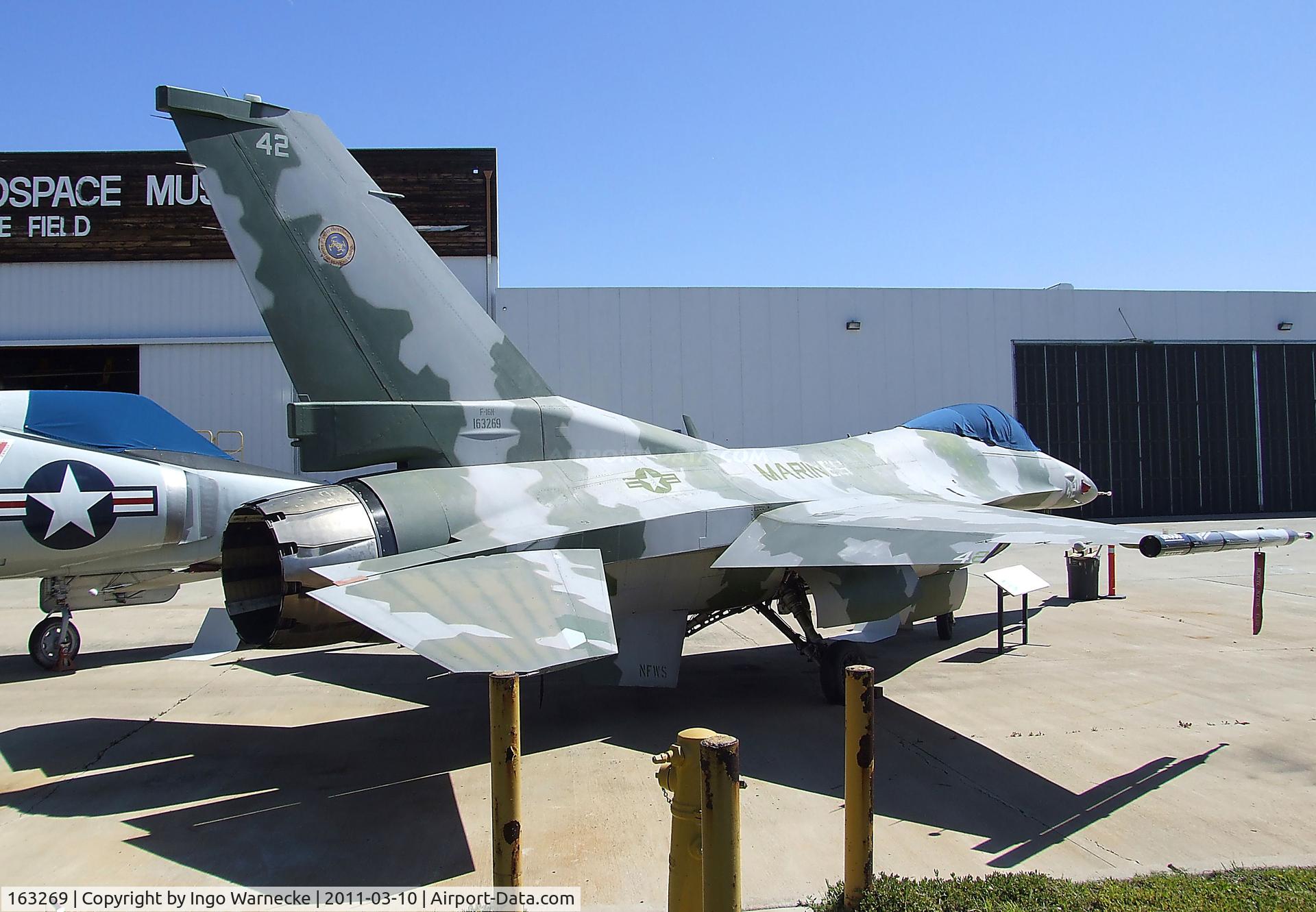 163269, 1985 General Dynamics F-16N Fighting Falcon C/N 3M-2, General Dynamics F-16N Fighting Falcon at the San Diego Air & Space Museum's Gillespie Field Annex, El Cajon CA
