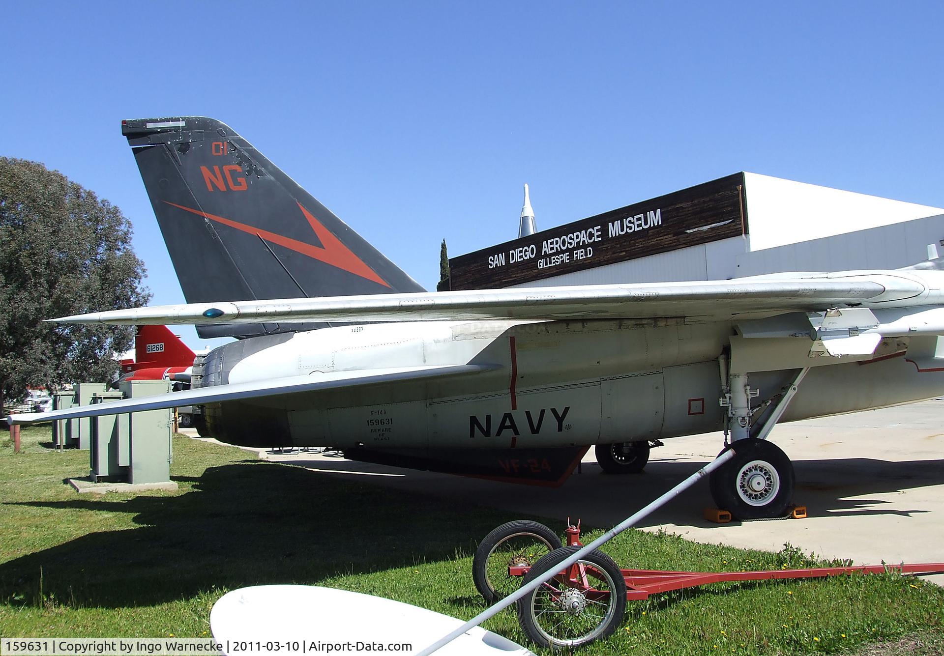 159631, Grumman F-14A Tomcat C/N 178, Grumman F-14A Tomcat at the San Diego Air & Space Museum's Gillespie Field Annex, El Cajon CA