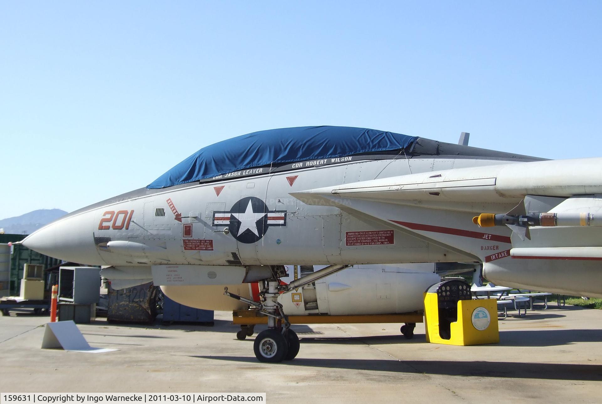 159631, Grumman F-14A Tomcat C/N 178, Grumman F-14A Tomcat at the San Diego Air & Space Museum's Gillespie Field Annex, El Cajon CA