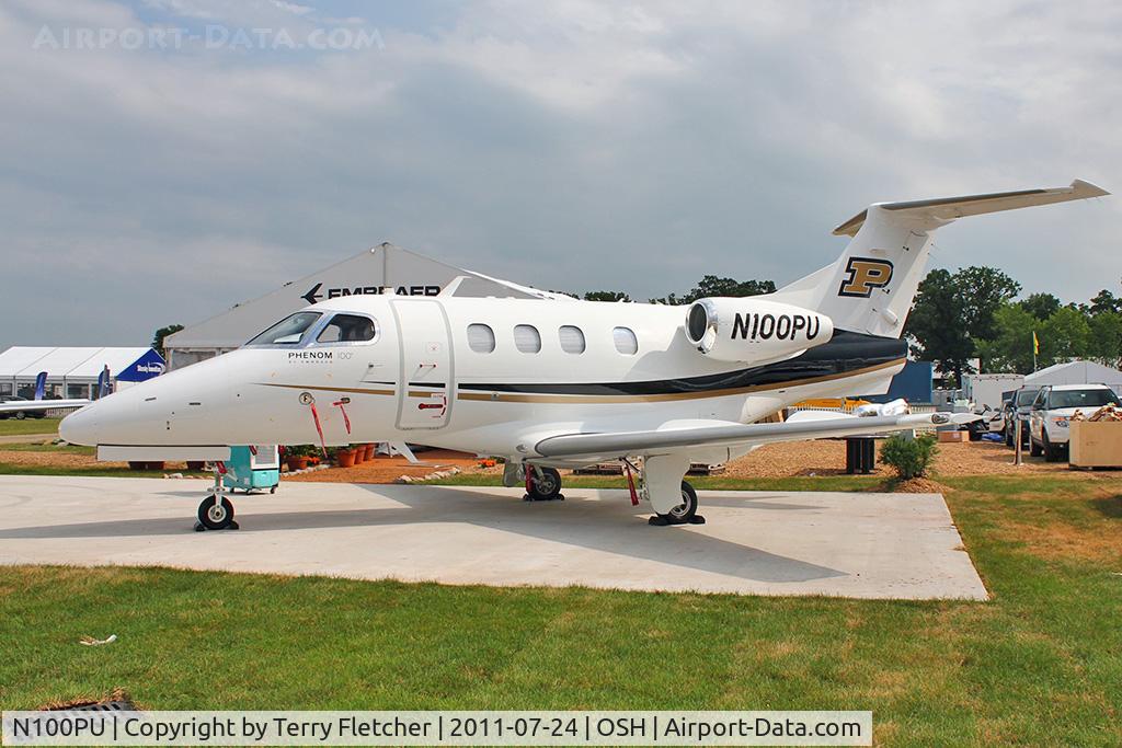 N100PU, 2010 Embraer EMB-500 Phenom 100 C/N 50000220, Embraer-empresa Brasileira De EMB-500, c/n: 50000220 on Static display at 2011 Oshkosh