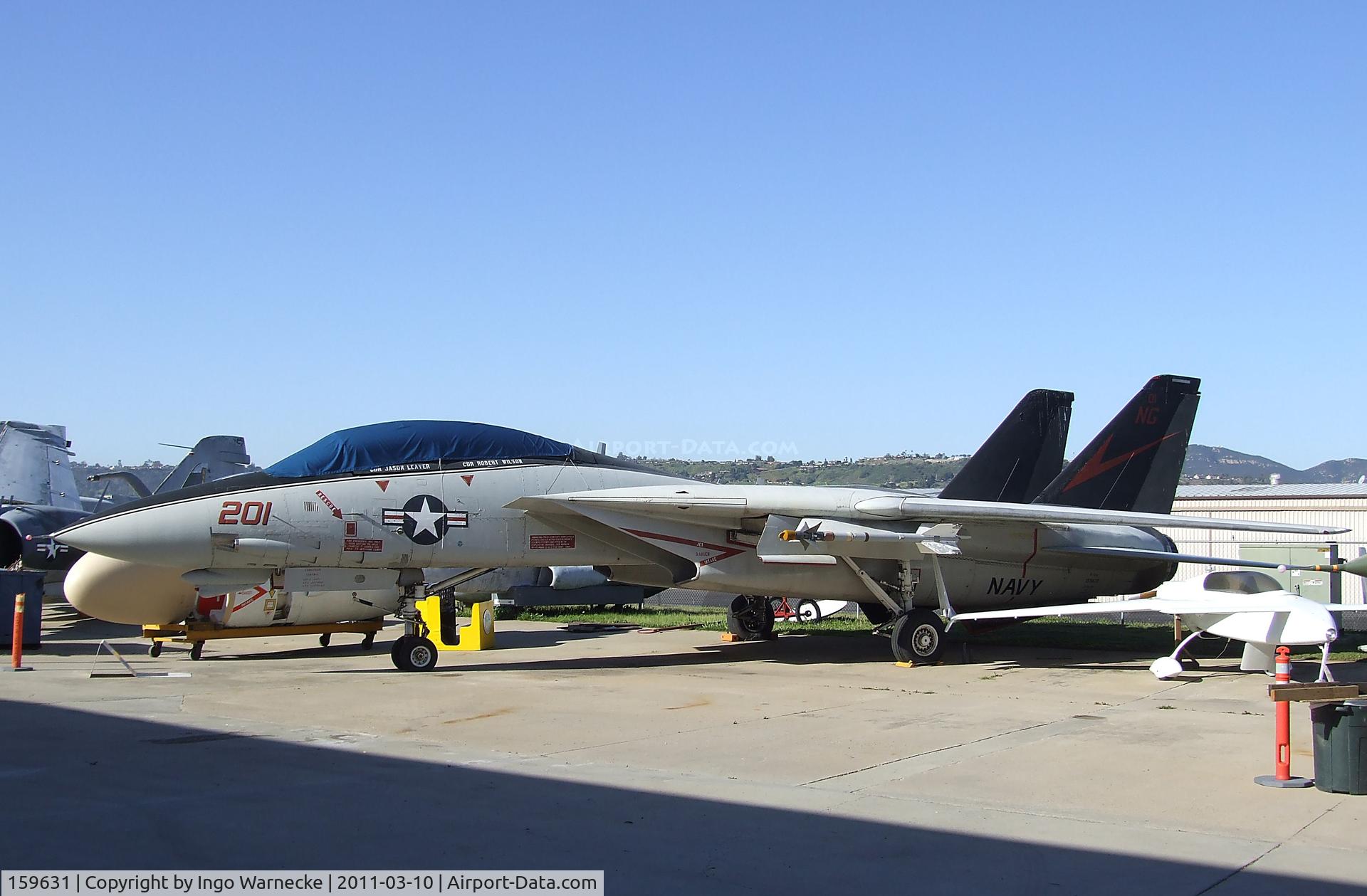 159631, Grumman F-14A Tomcat C/N 178, Grumman F-14A Tomcat at the San Diego Air & Space Museum's Gillespie Field Annex, El Cajon CA
