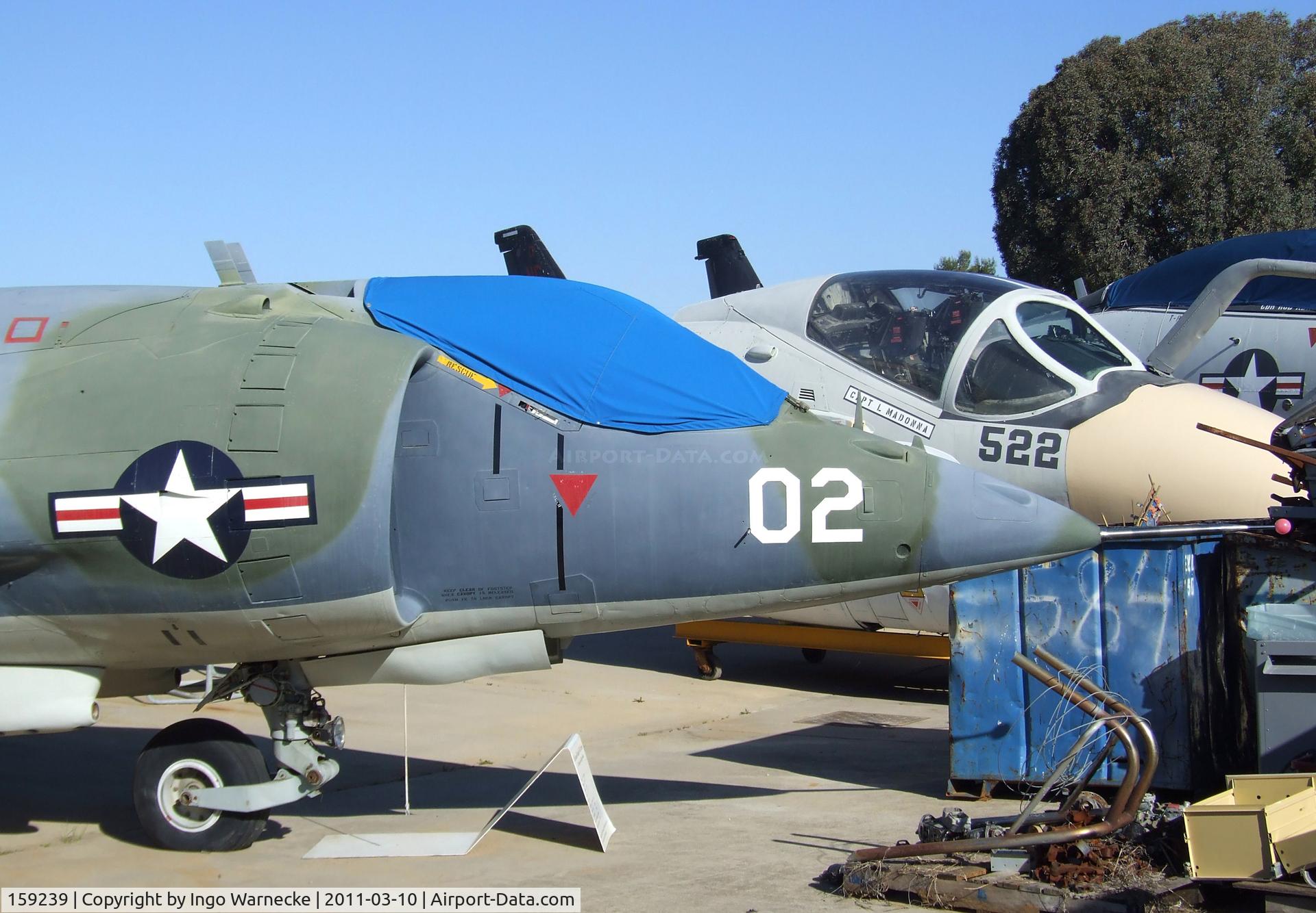 159239, Hawker Siddeley AV-8C Harrier C/N 712148, Hawker Siddeley AV-8C Harrier at the San Diego Air & Space Museum's Gillespie Field Annex, El Cajon CA