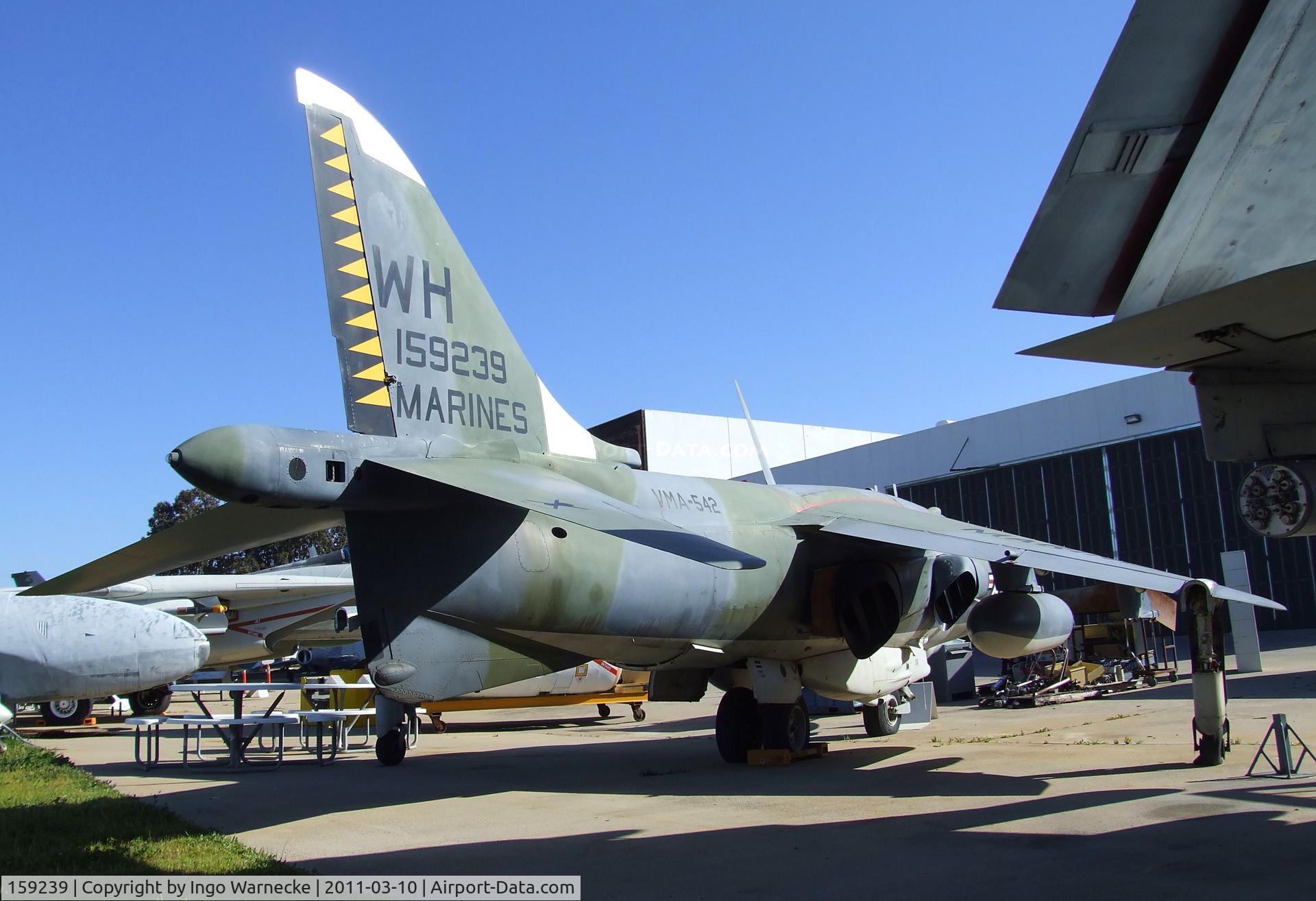 159239, Hawker Siddeley AV-8C Harrier C/N 712148, Hawker Siddeley AV-8C Harrier at the San Diego Air & Space Museum's Gillespie Field Annex, El Cajon CA