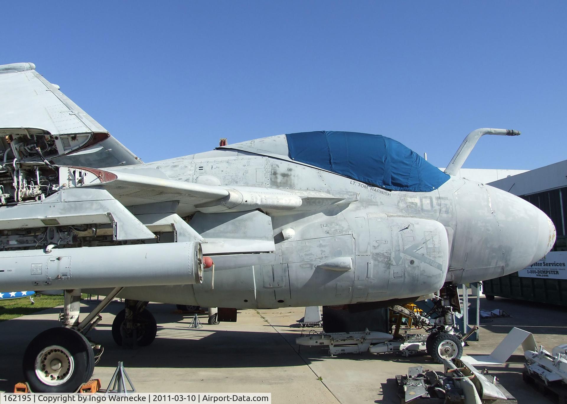 162195, Grumman A-6E Intruder C/N I-688, Grumman A-6E Intruder at the San Diego Air & Space Museum's Gillespie Field Annex, El Cajon CA