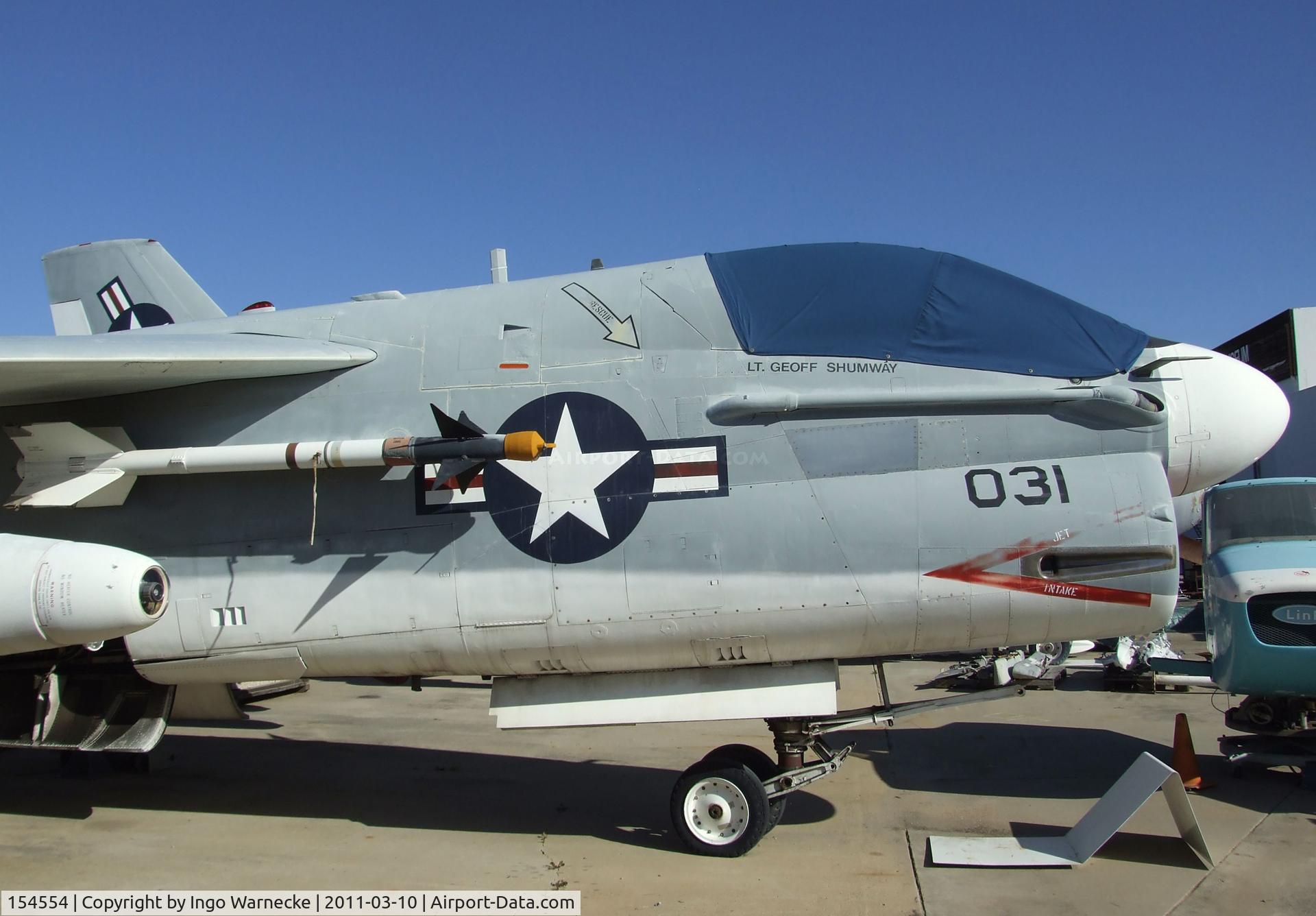 154554, LTV A-7B Corsair II C/N B-194, LTV A-7B Corsair II at the San Diego Air & Space Museum's Gillespie Field Annex, El Cajon CA