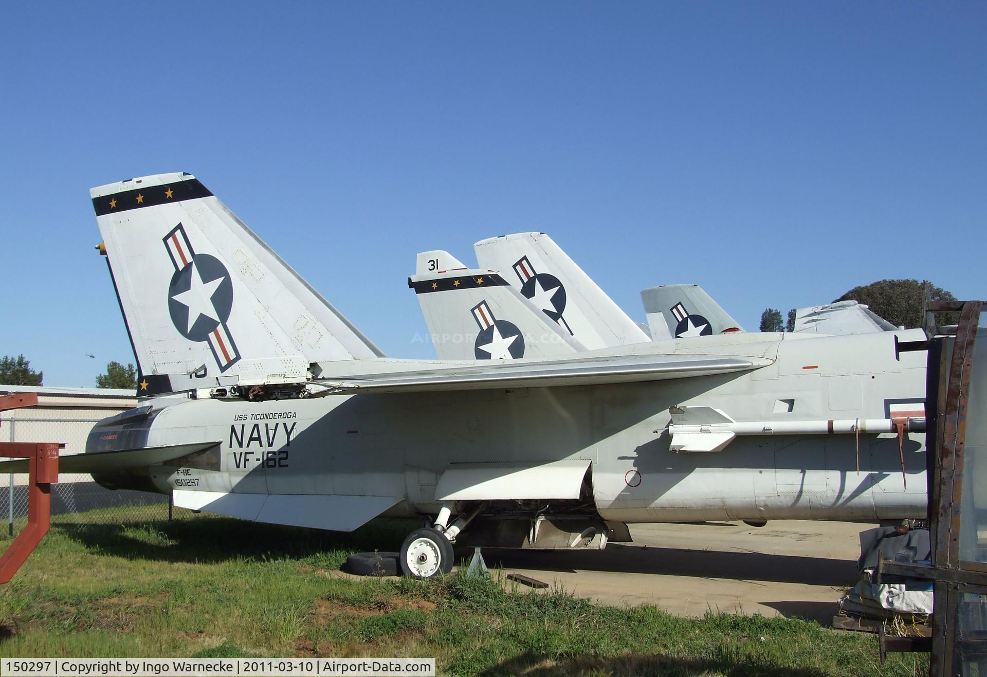 150297, Vought F-8J Crusader C/N Not found 150297, Vought F-8E Crusader at the San Diego Air & Space Museum's Gillespie Field Annex, El Cajon CA