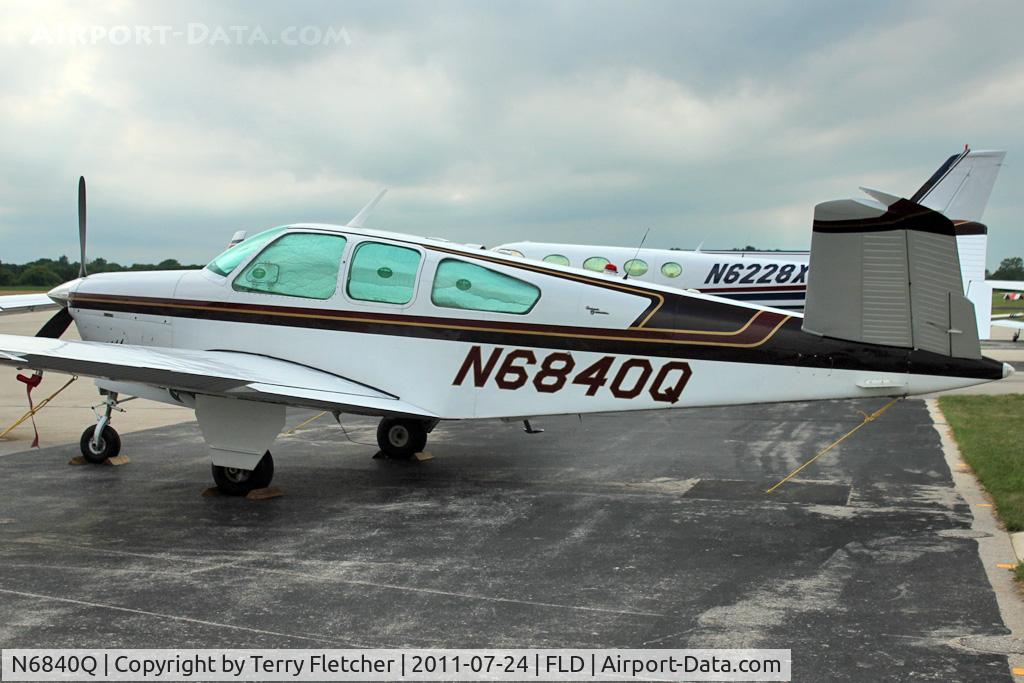 N6840Q, 1964 Beech S35 Bonanza C/N D-7445, 1964 Beech S35, c/n: D-7445 at Fond du Lac