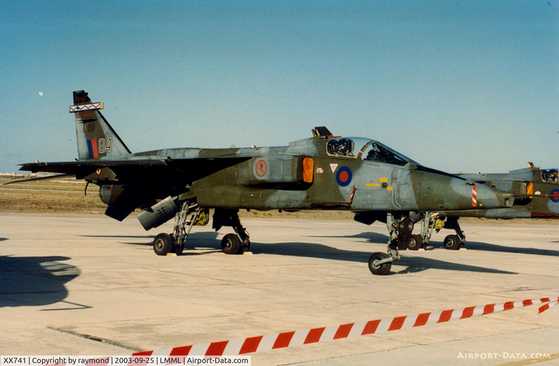 XX741, 1974 Sepecat Jaguar GR.1A C/N S.38, Jaguar XX741 6Sqd RAF