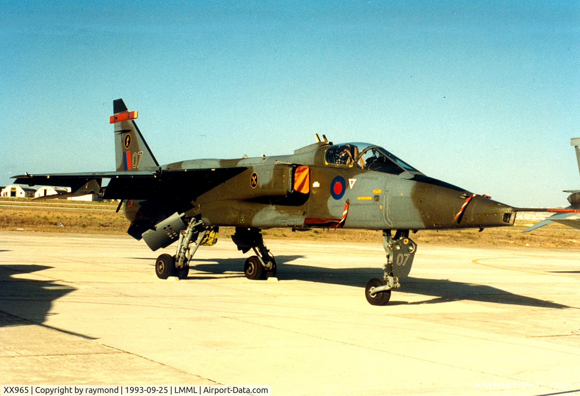 XX965, 1975 Sepecat Jaguar GR.1A C/N S.87, Jaguar GR1 XX965-07 16Sqd RAF
