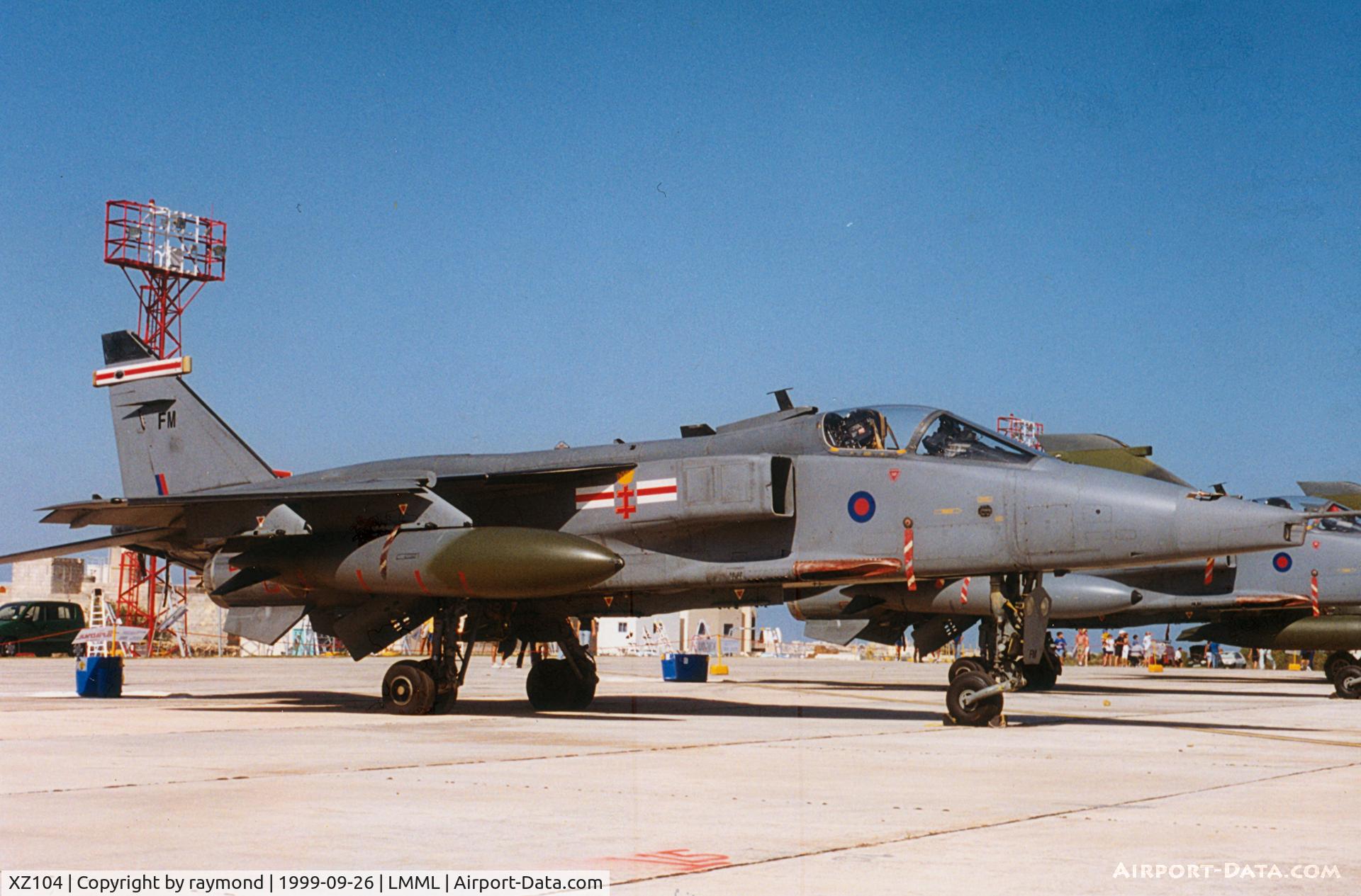 XZ104, Sepecat Jaguar GR.1A C/N S.105, Jaguar GR1 XA104/FM 41Sqd RAF