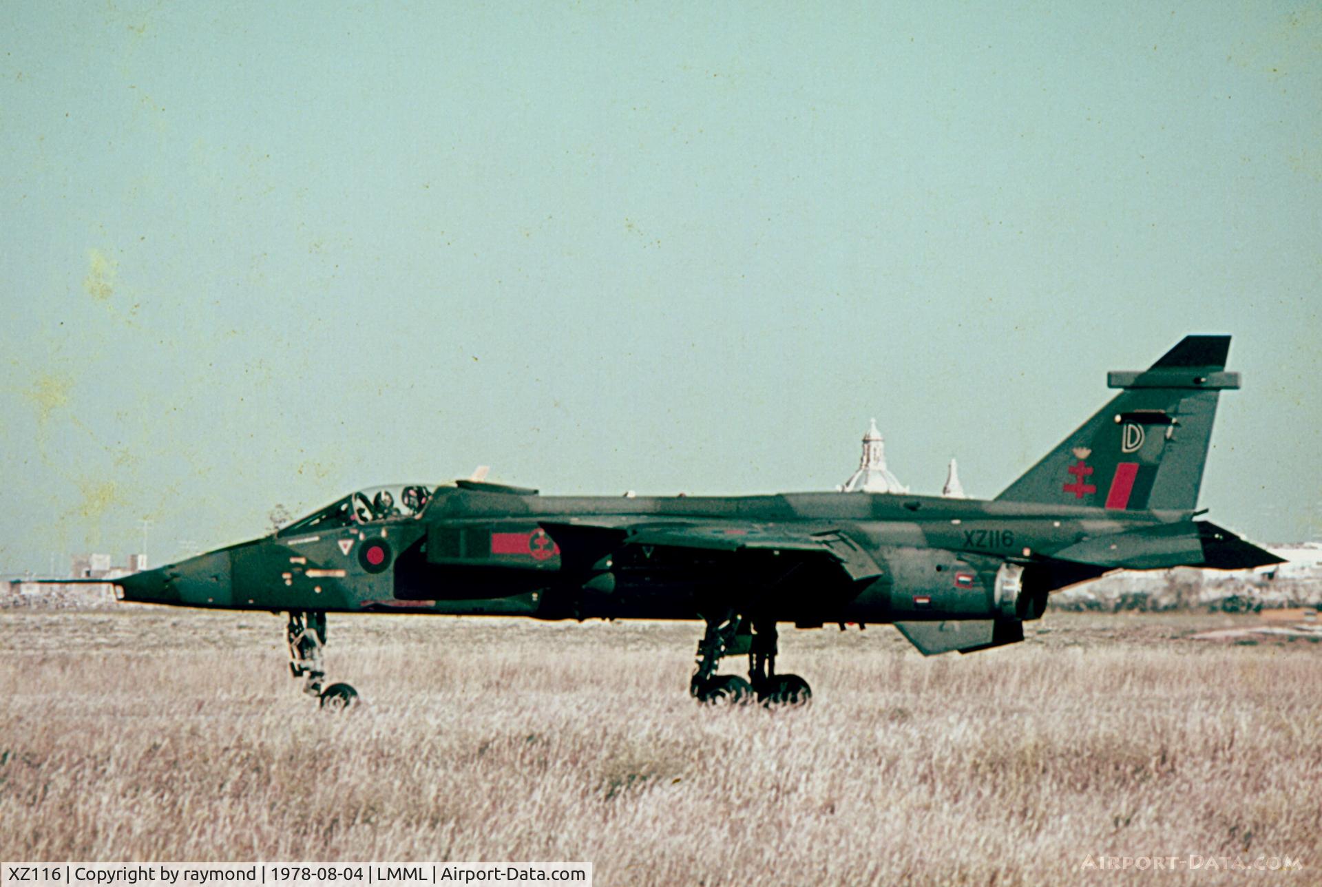 XZ116, 1976 Sepecat Jaguar GR.1A C/N S.117, Jaguar XZ116/D 41Sqd RAF