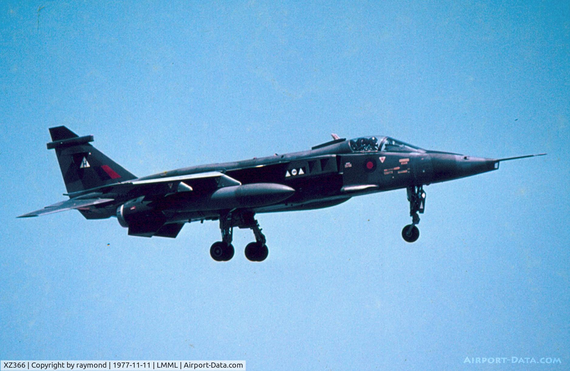 XZ366, 1976 Sepecat Jaguar GR.1A C/N S.133, Jaguar GR1  XZ366/H 2Sqd RAF