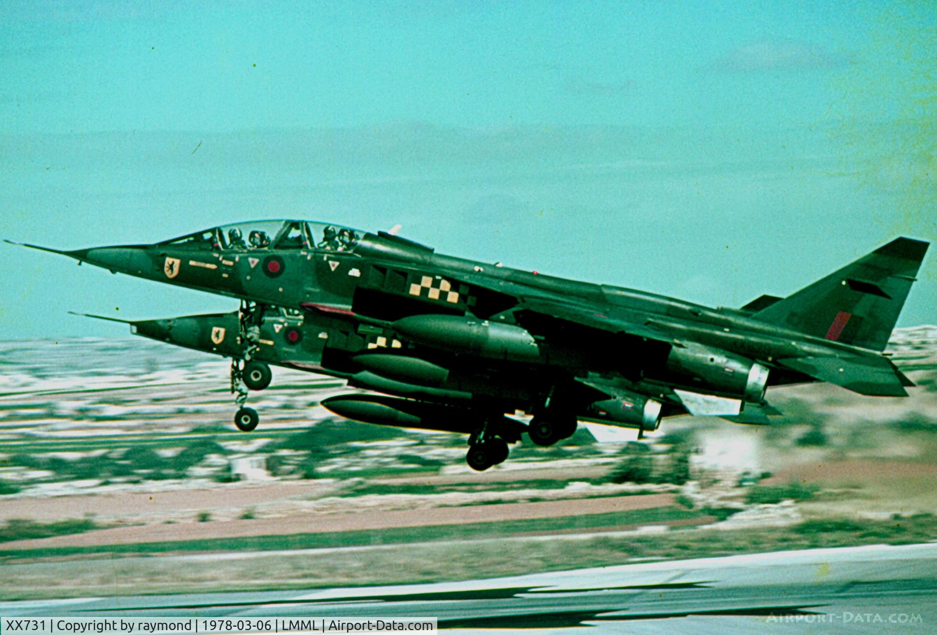 XX731, 1974 Sepecat Jaguar GR.1A C/N S.28, Jaguars GR1s XX731 and XX829 of 54Sqd RAF