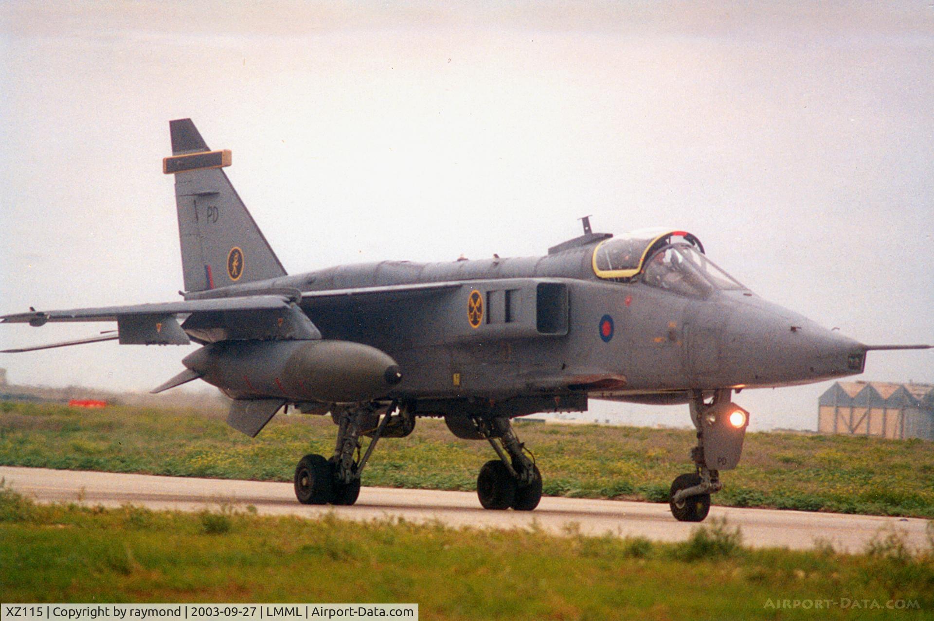 XZ115, 1976 Sepecat Jaguar GR.1A C/N S.116, Jaguar GR1 XZ115/PD 16Sqd RAF