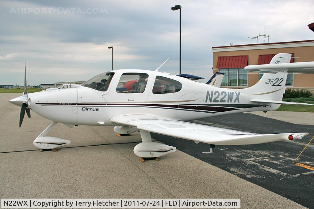 N22WX, 2002 Cirrus SR22 C/N 0281, 2002 Cirrus Design Corp SR22, c/n: 0281 at Fond du Lac